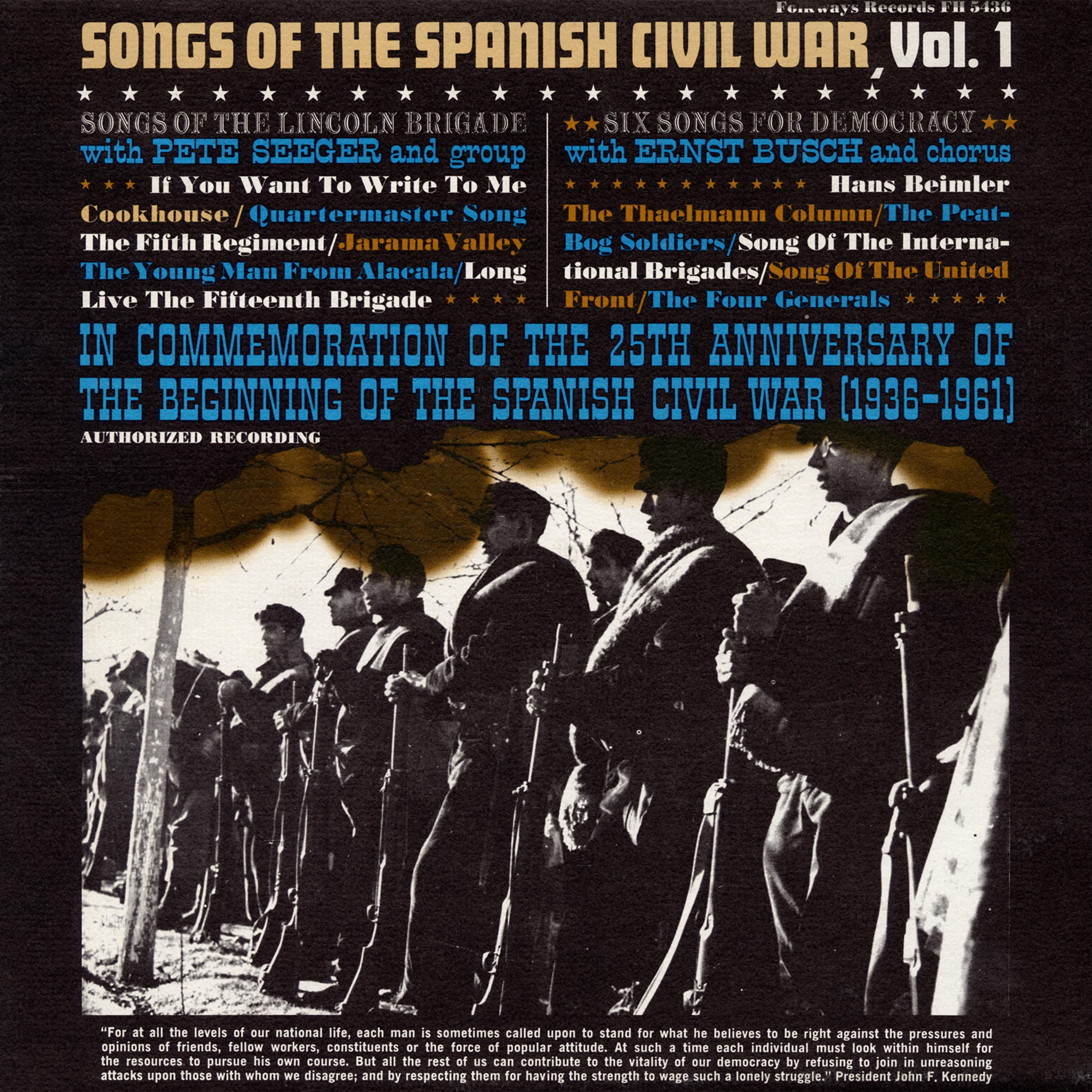 Pete Seeger - Viva La Quince Brigada (Long Live the 15th Brigade)