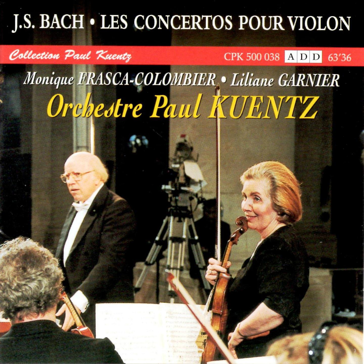 Постер альбома Bach : Les concertos pour violon