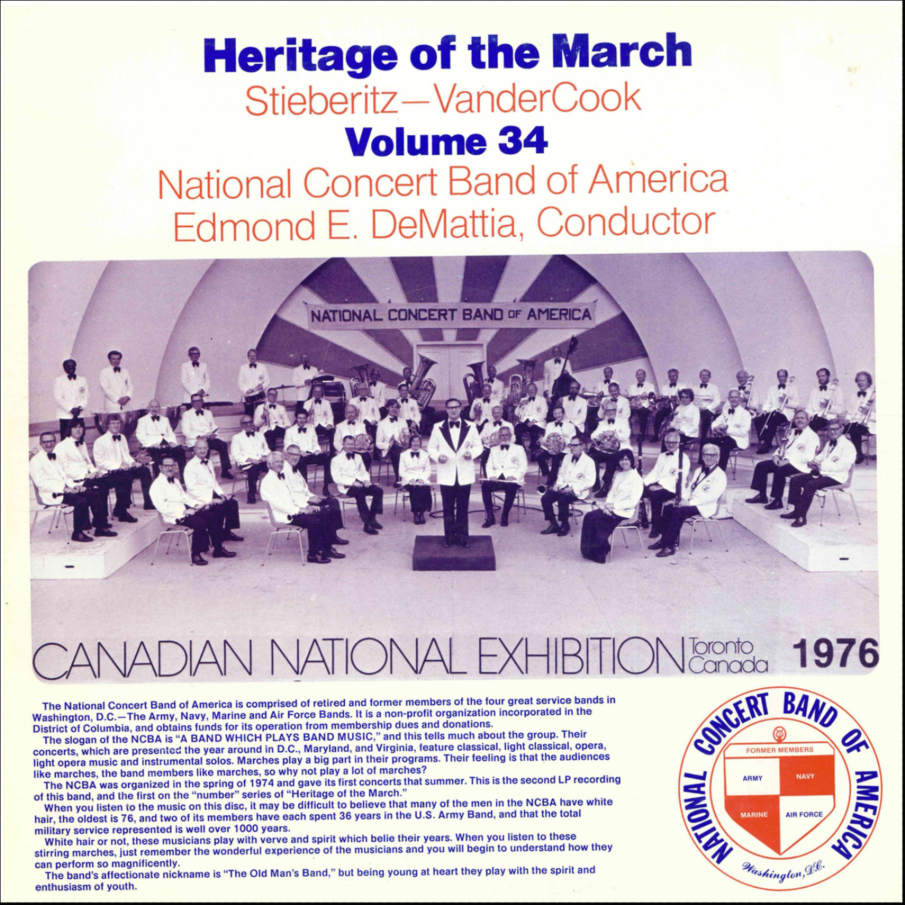 Постер альбома Heritage of the March, Vol. 34 - The Music of Stieberitz and VanderCook