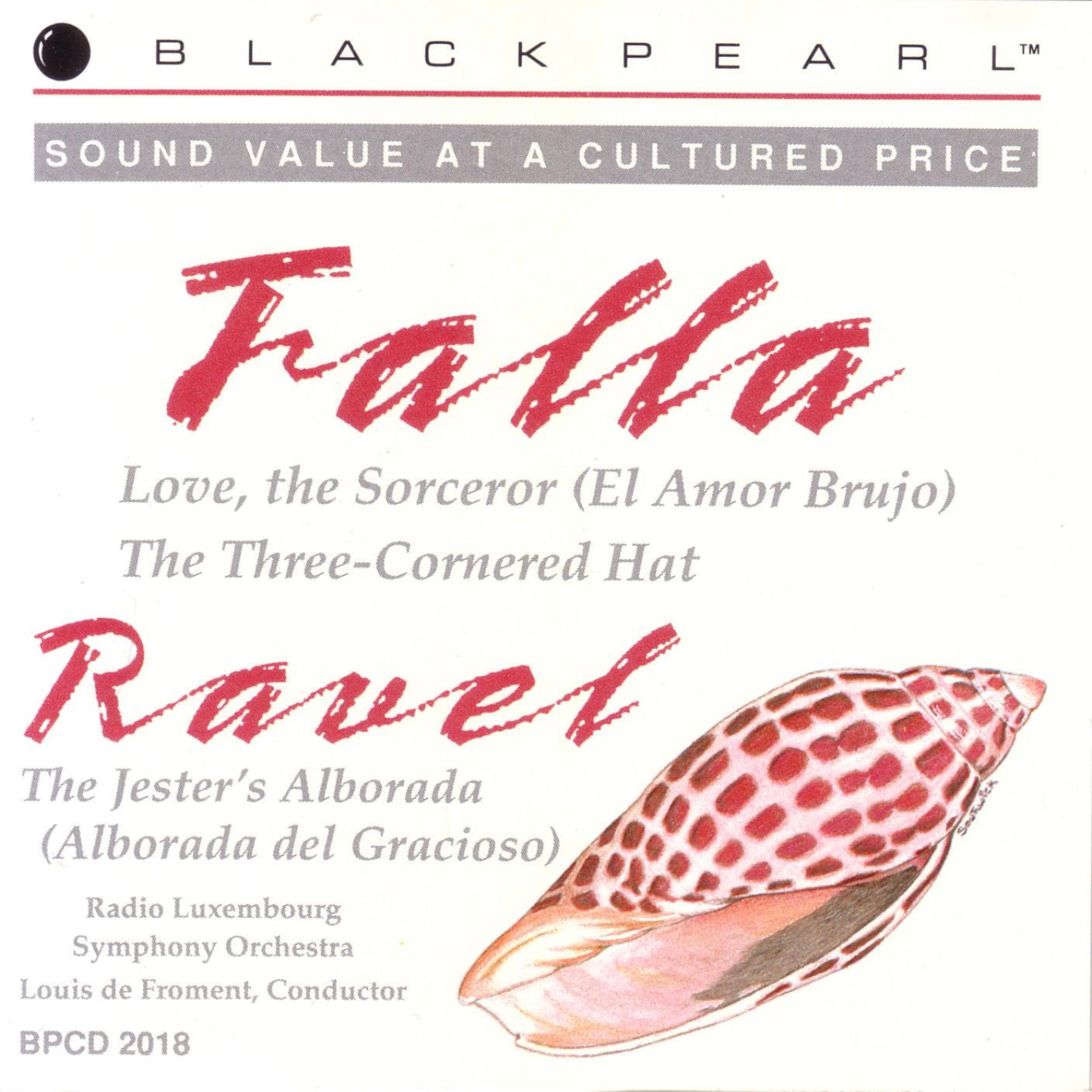 Постер альбома Falla: Love, the Sorceror, "Suite No. 2" / Ravel: The Jester's Alborada