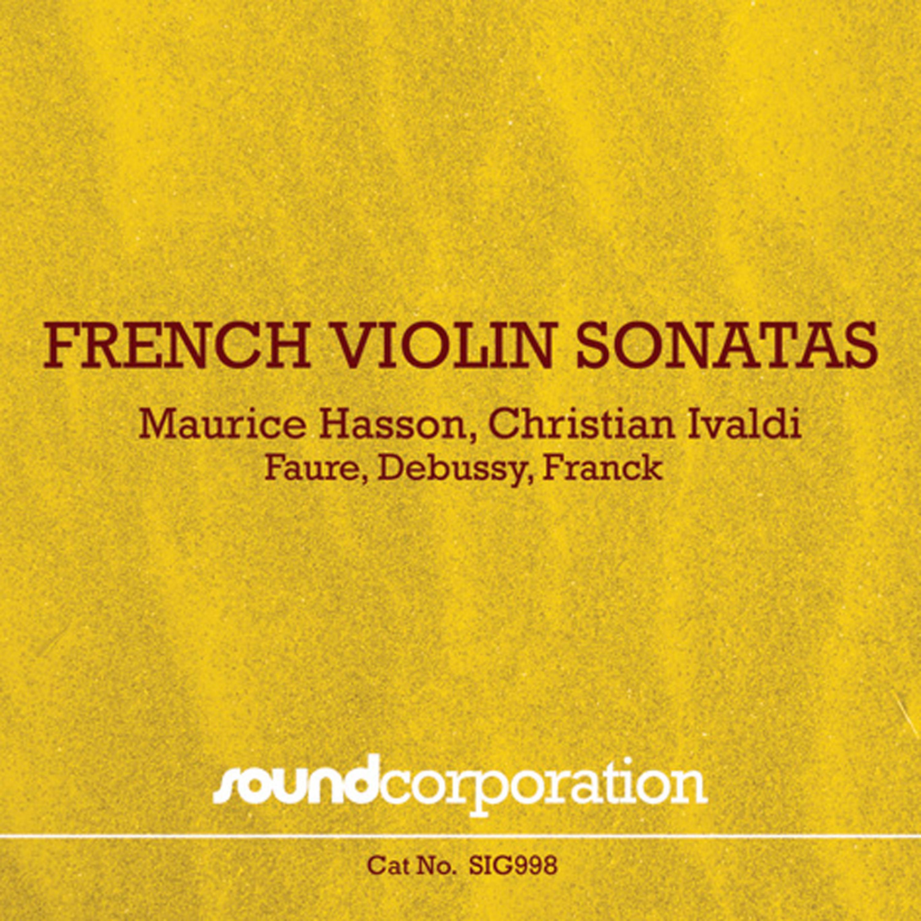 Постер альбома French Violin Sonatas