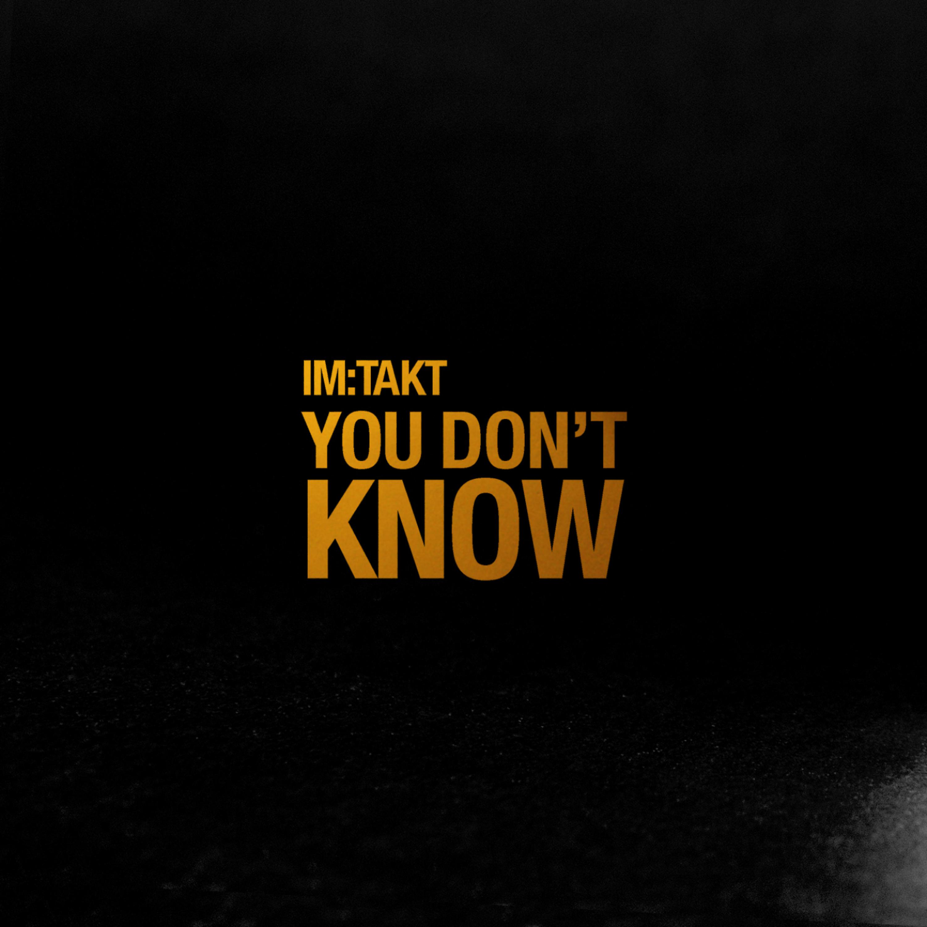 Постер альбома You Don't Know - EP
