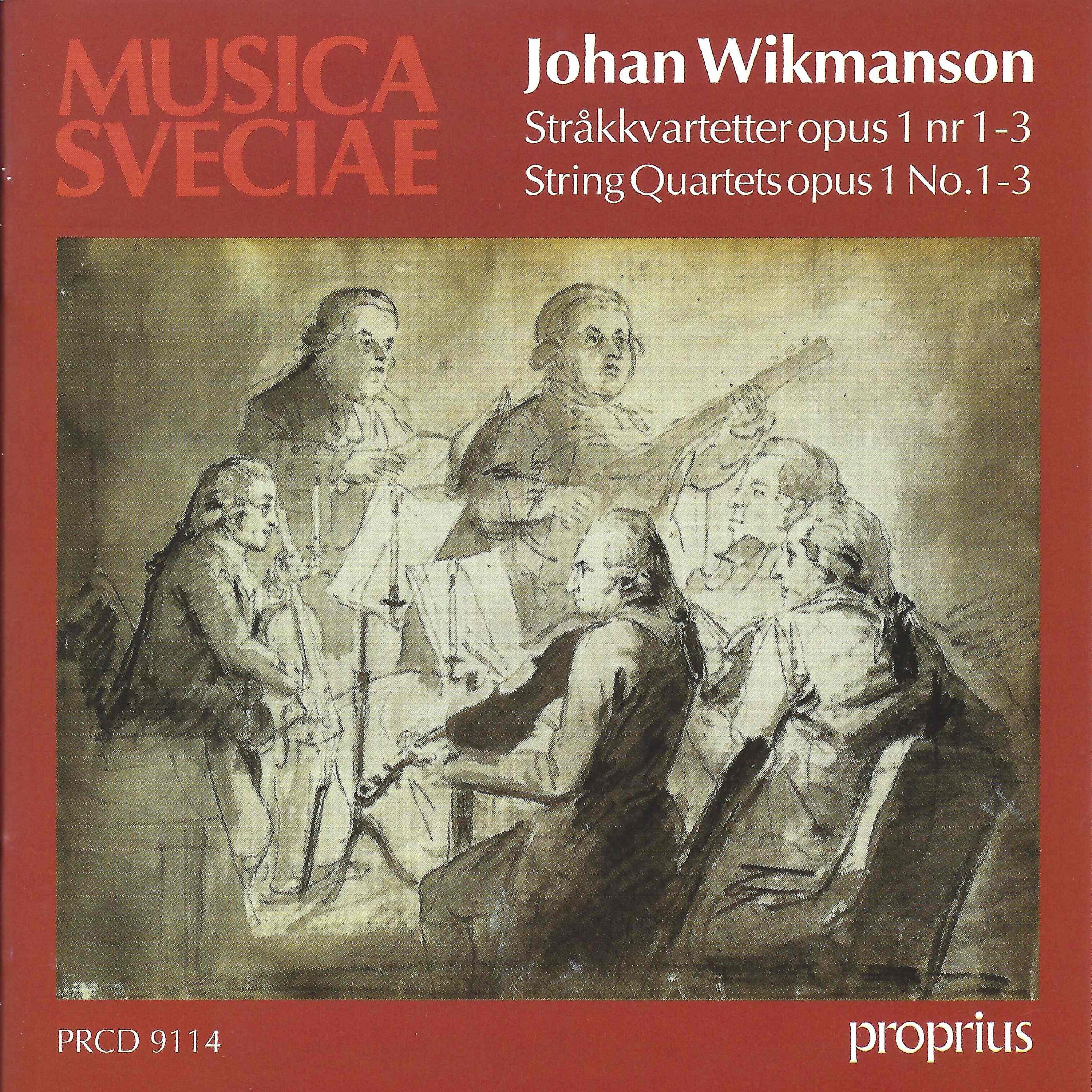 Постер альбома Johan Wikmanson: String Quartets, Op. 1 Nos. 1-3