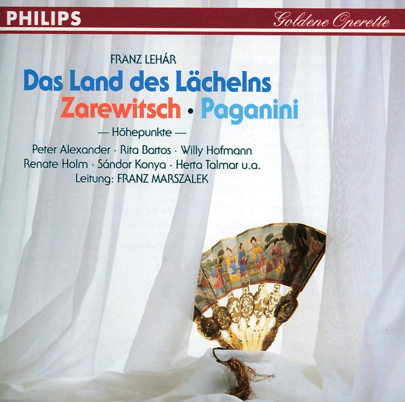 Постер альбома Das Land des Lächelns - Der Zarewitsch - Paganini