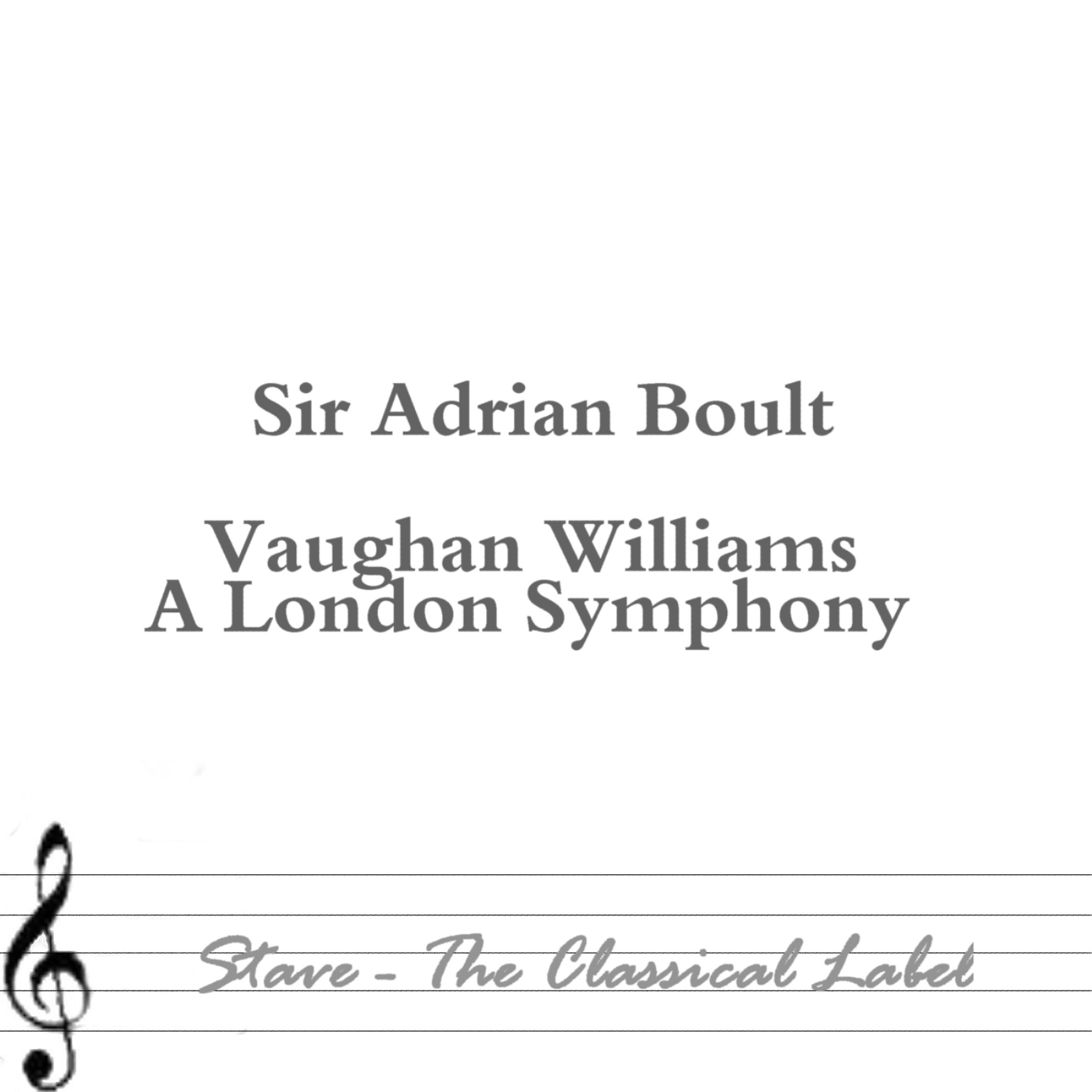 Постер альбома Vaughan Williams - A London Symphony