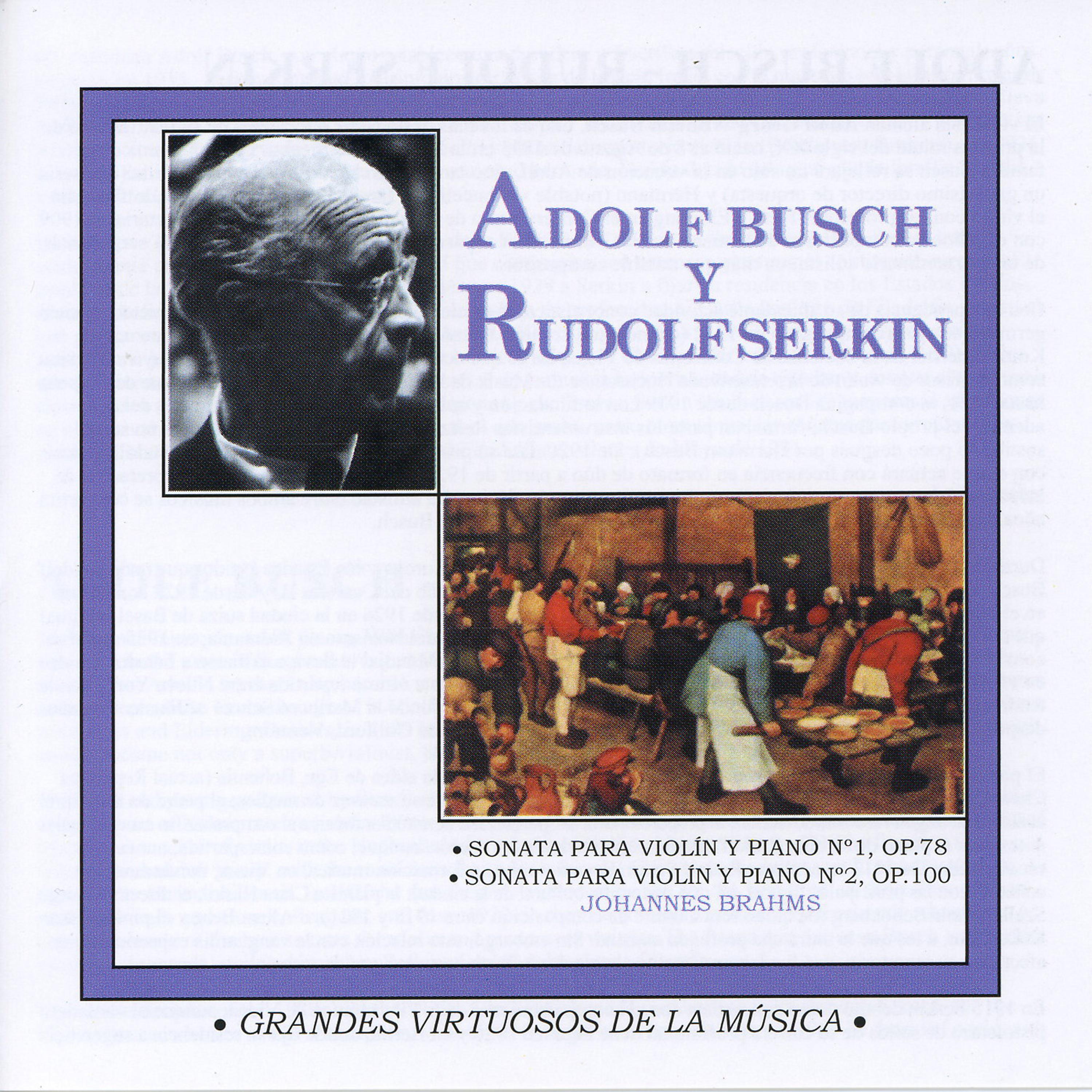 Постер альбома Grandes Virtuosos de la Música: Adolf Busch & Rudolf Serkin, Vol.2