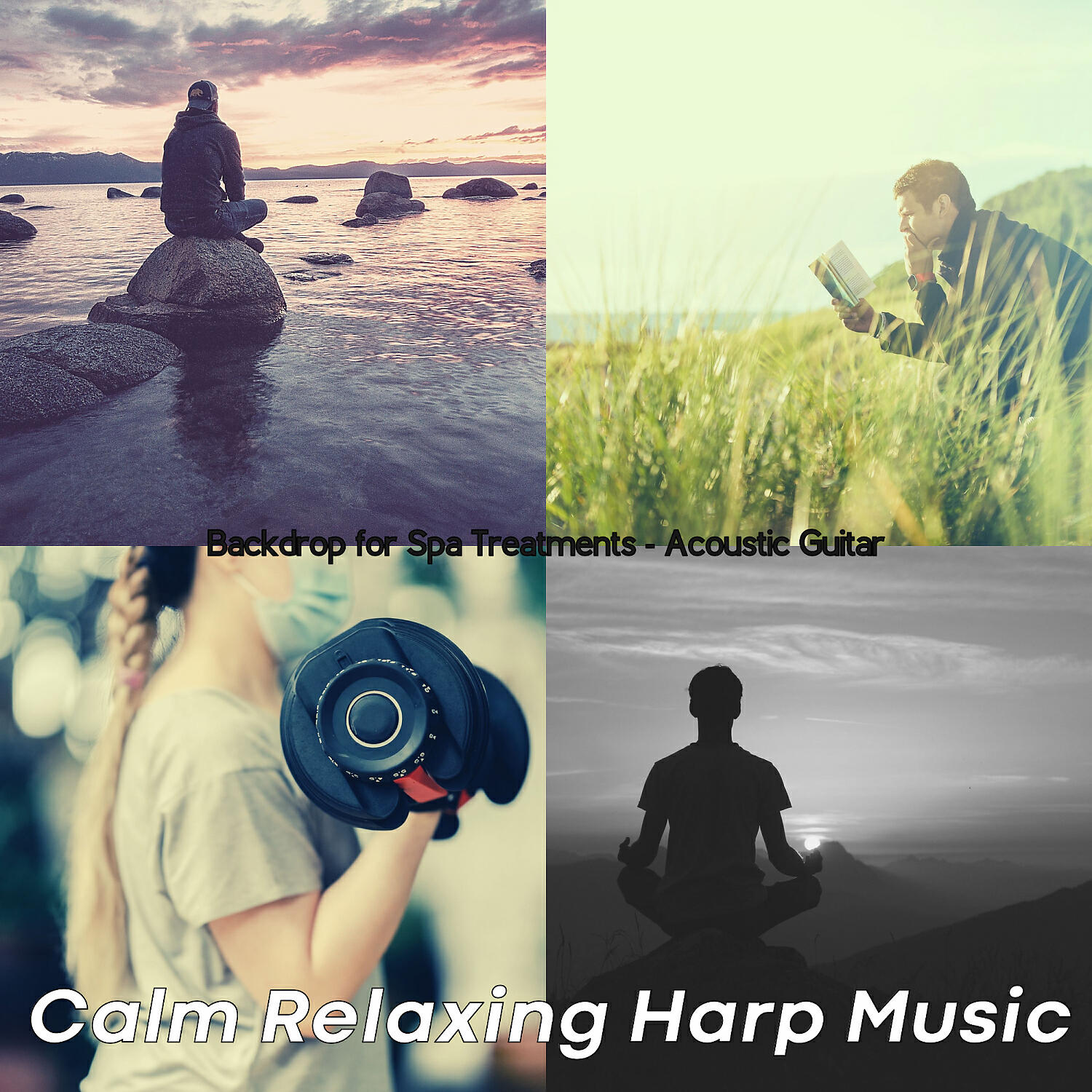 Calm Relaxing Harp Music - Funky Guitar and Harps - Vibe for 2 Hour Spa