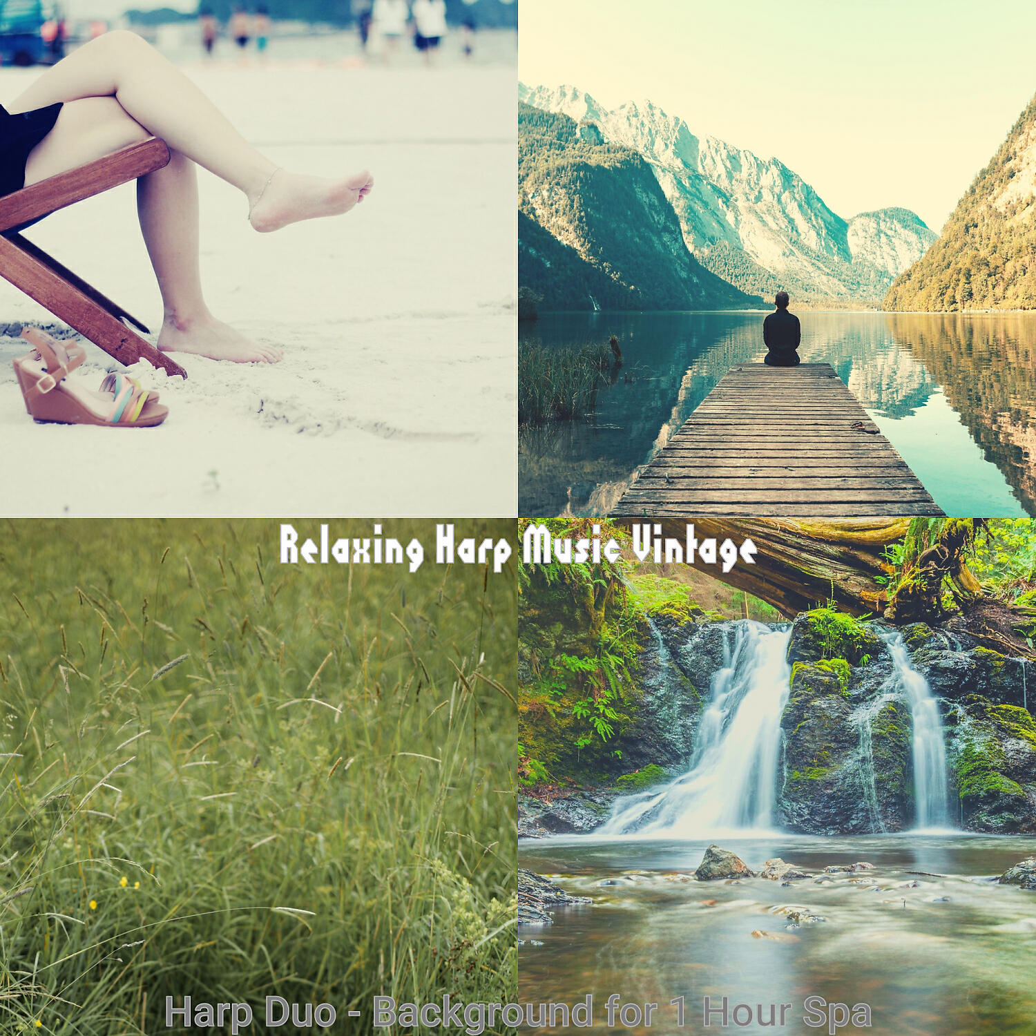 Relaxing Harp Music Vintage - Modish Guitar and Harps - Vibe for 1 Hour Spa