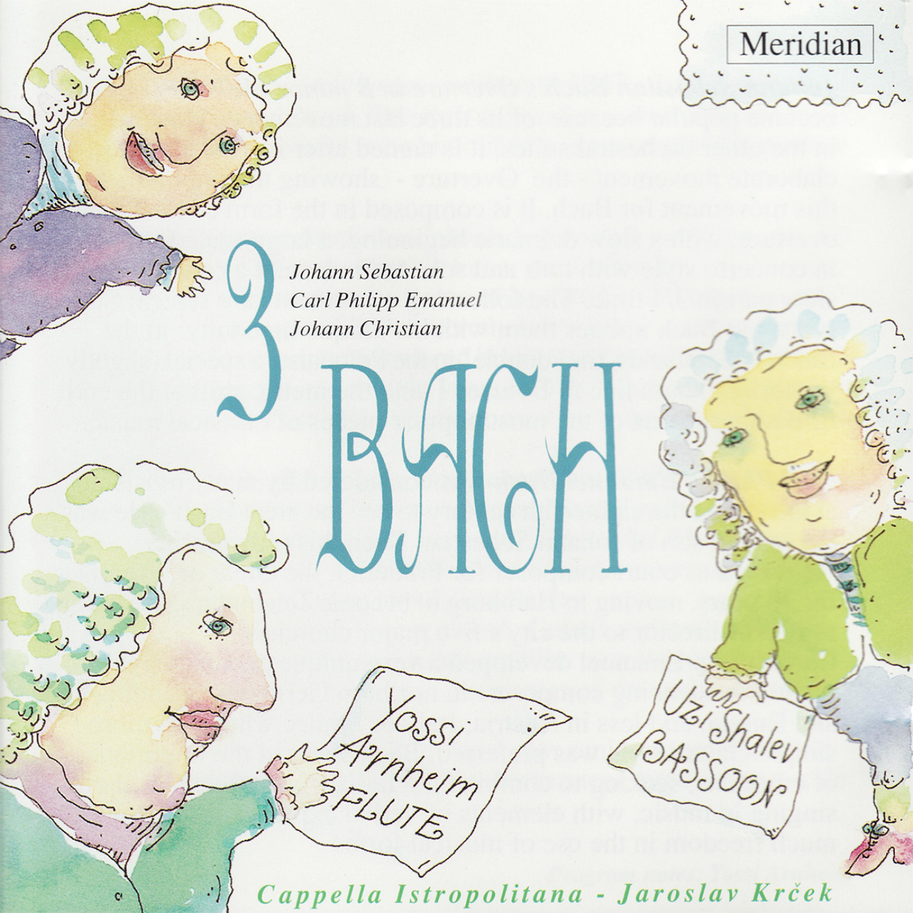 Постер альбома 3 Bach: Johann Sebastian Bach, Carl Philipp Emanuel Bach, Johann Christian Bach