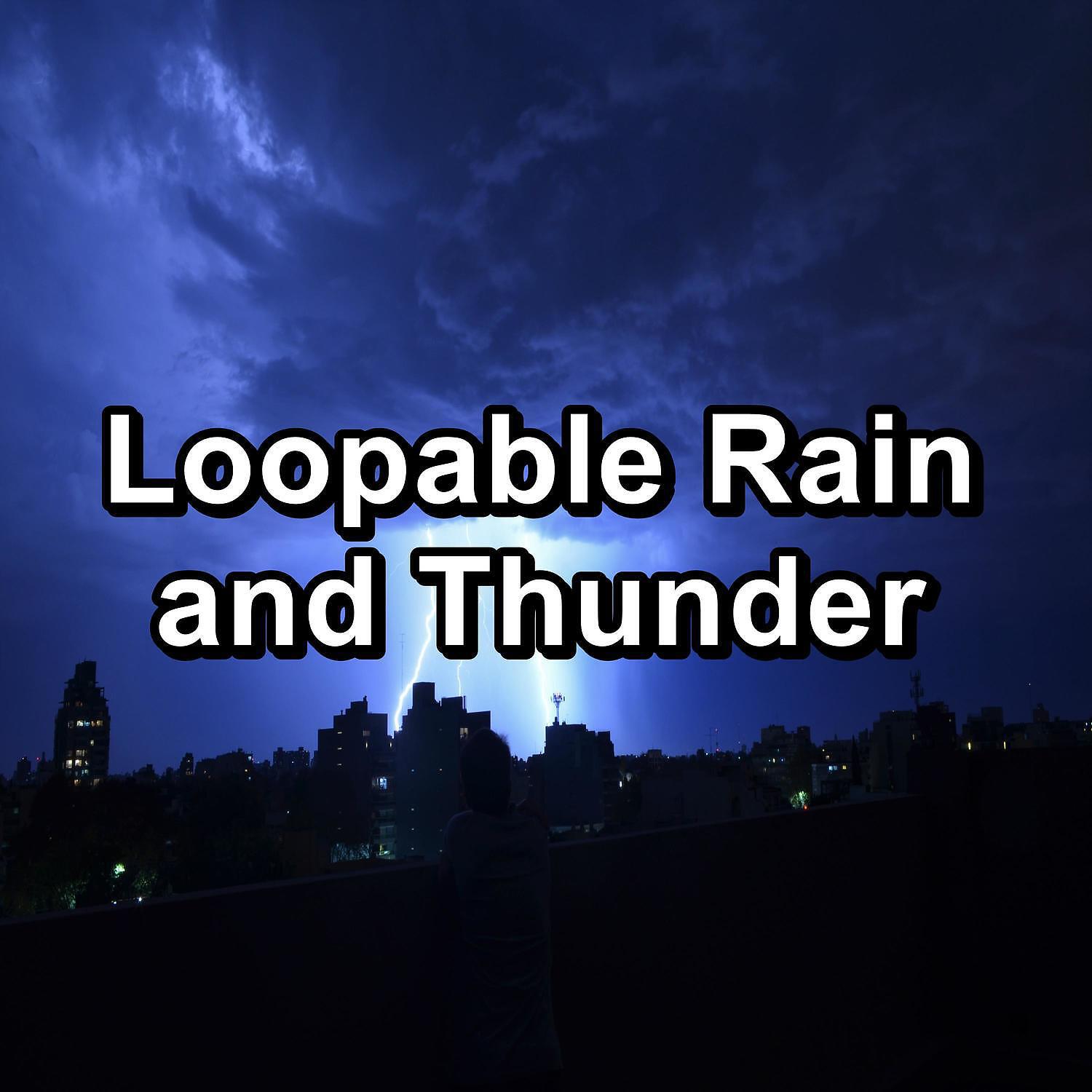 Rain Sounds - A Dark Cloudy Night with Thunder
