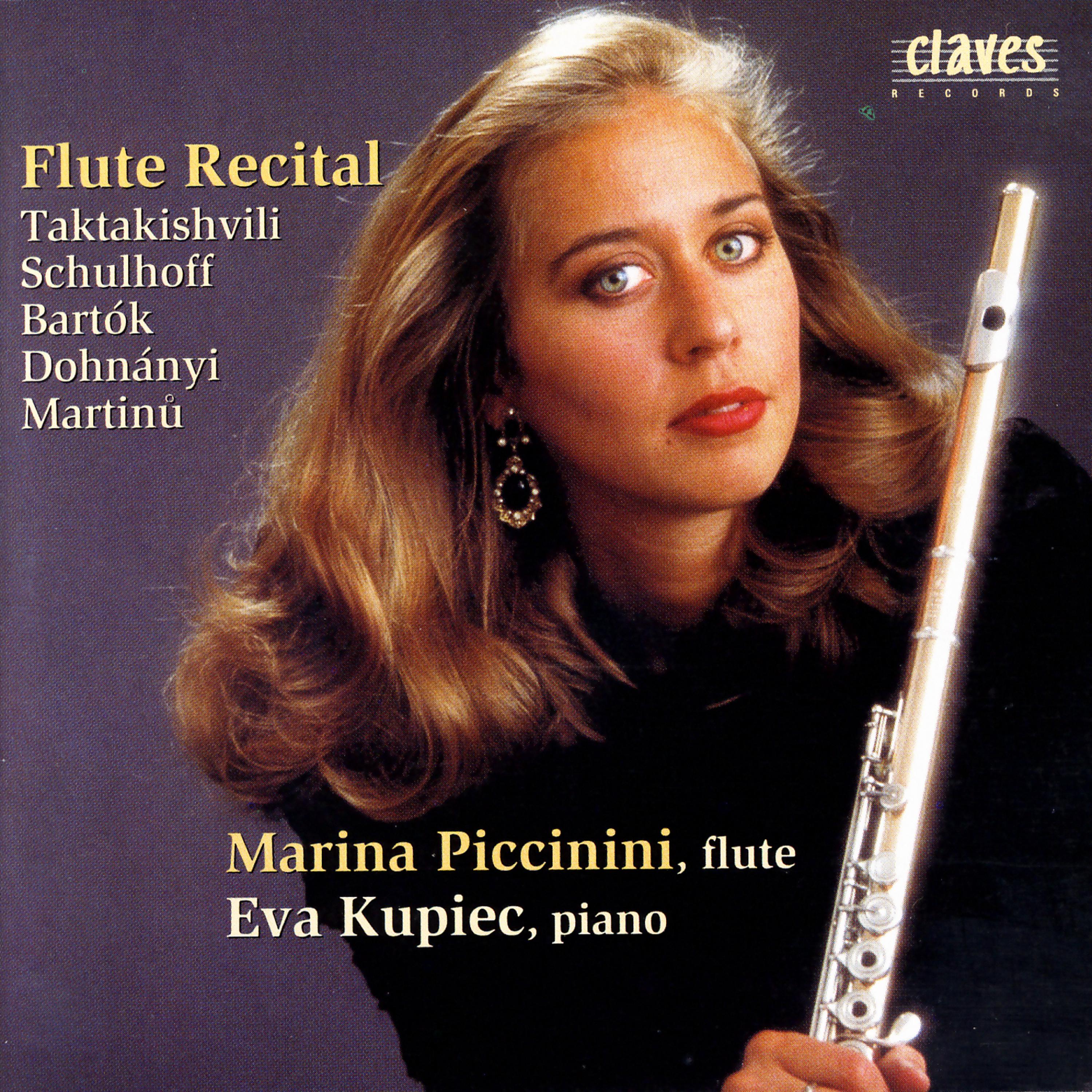 Постер альбома Flute Recital:  Eastern Europe 20th Century Music