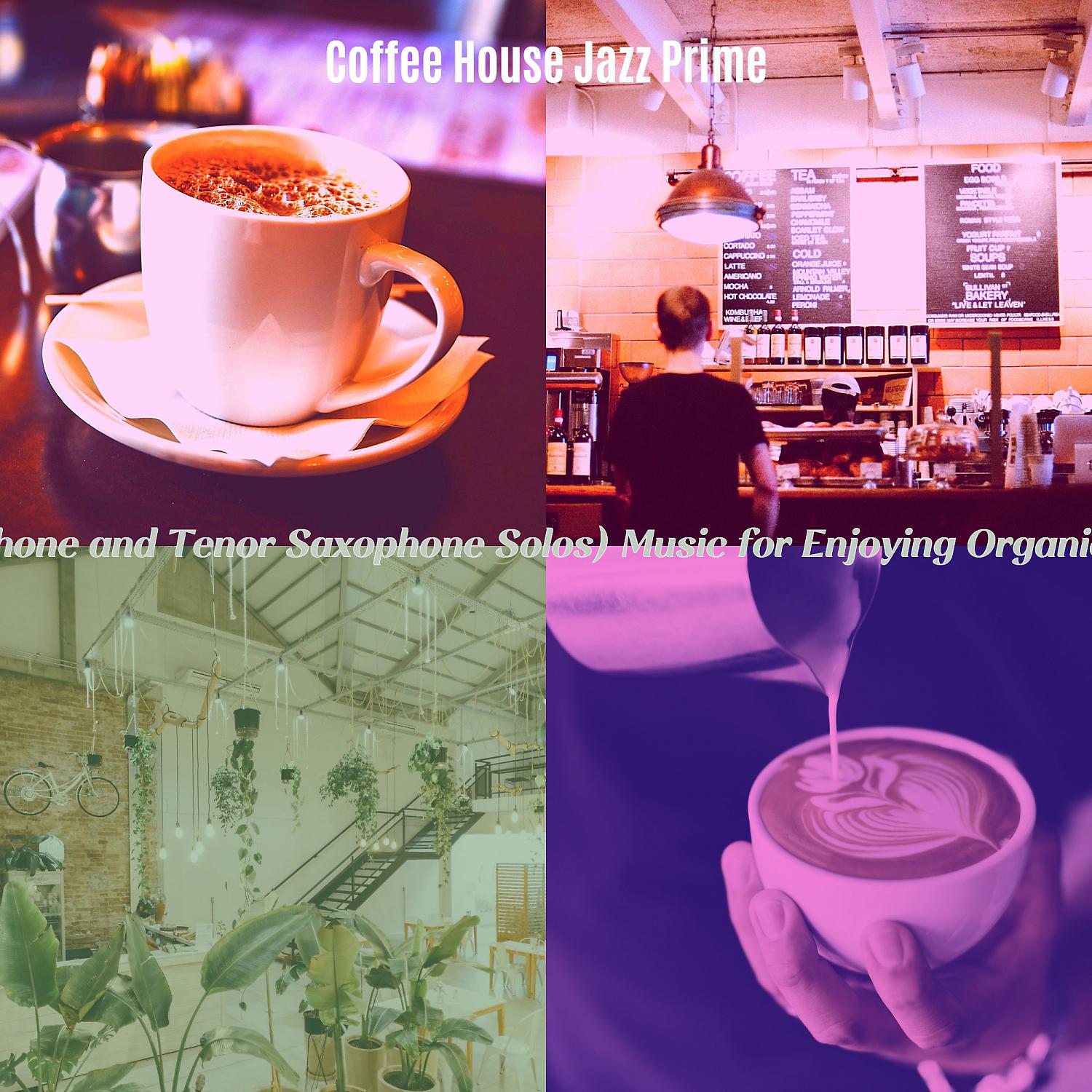 Постер альбома (Vibraphone and Tenor Saxophone Solos) Music for Enjoying Organic Coffee