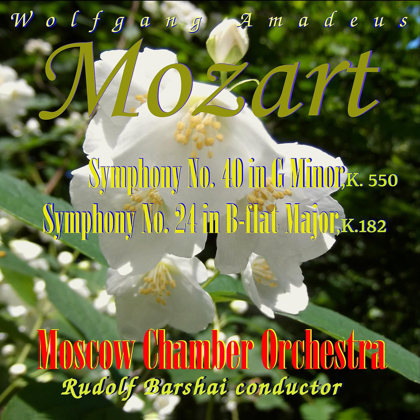 Постер альбома Wolfgang Amadeus Mozart: Symphony №. 40 in G Minor, K. 550 , Symphony №. 24 in B-Flat Major, K. 182