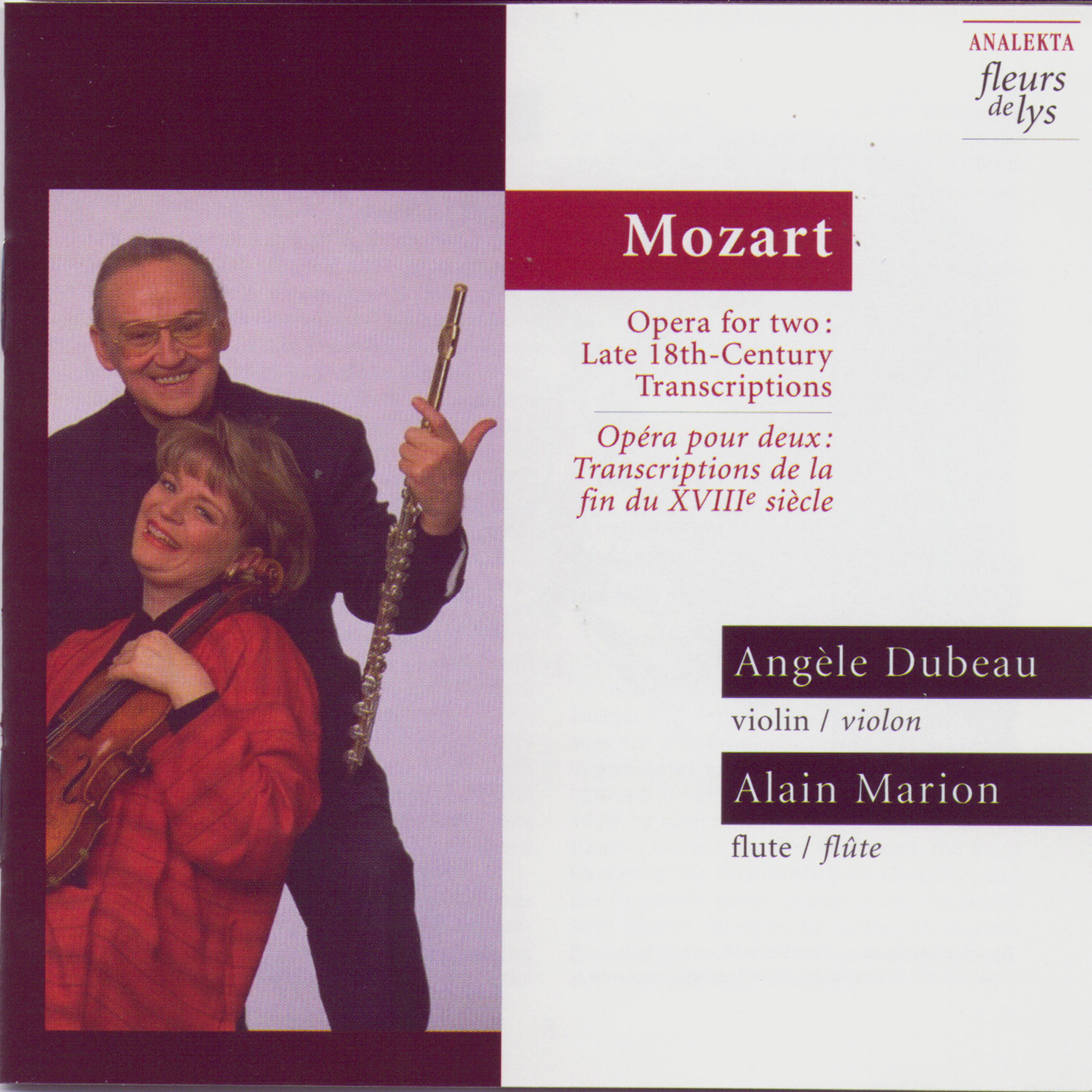 Постер альбома Mozart: Opera for two - Late 18th-Century Transcriptions
