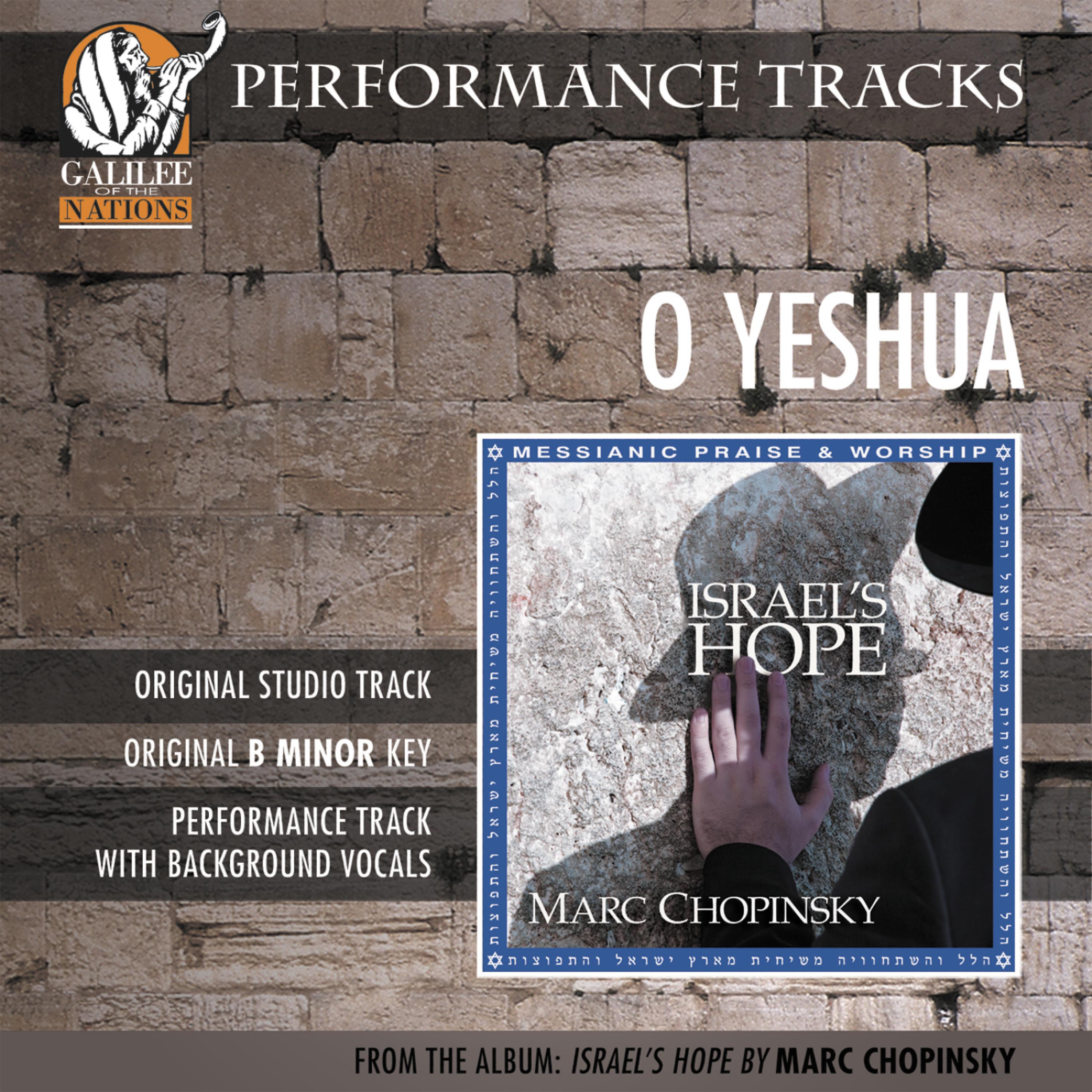 Постер альбома O Yeshua (Performance Track)