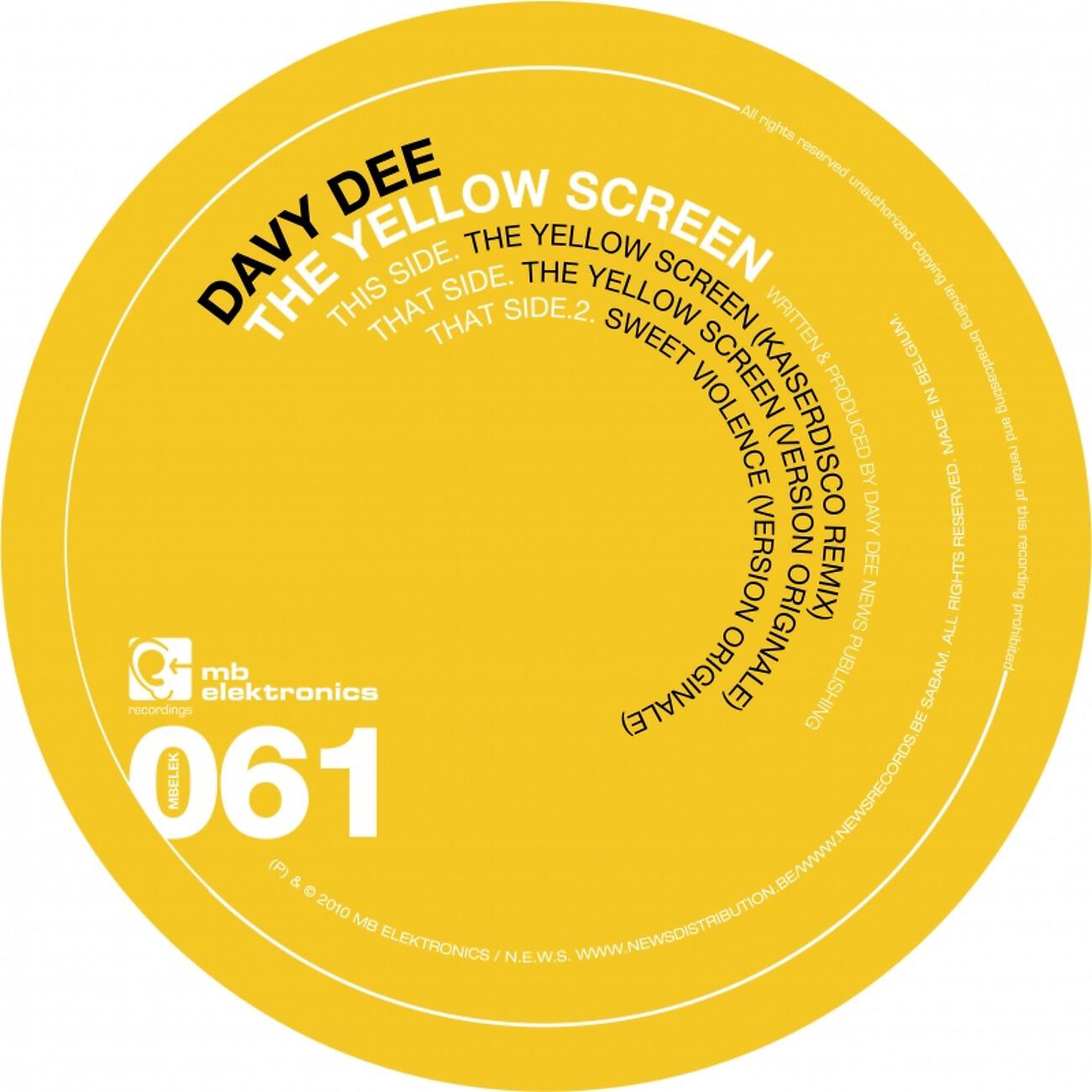 Davy Dee - The Yellow Screen (Kaiserdisco Remix)