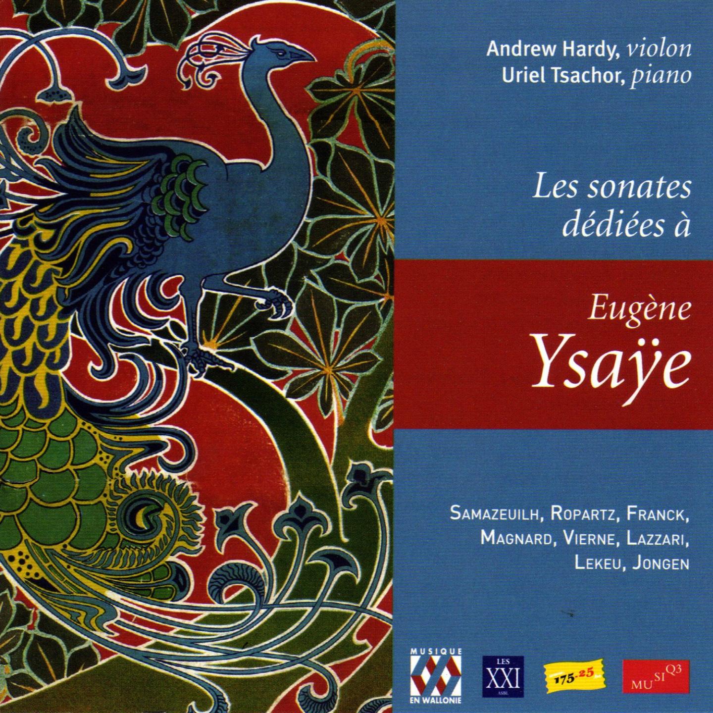 Постер альбома Les sonates dédiées à Eugène Ysaÿe