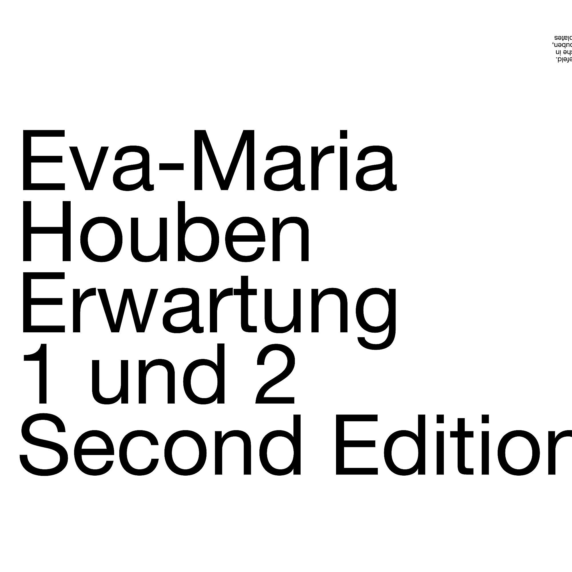 Постер альбома Erwartung 1 und 2