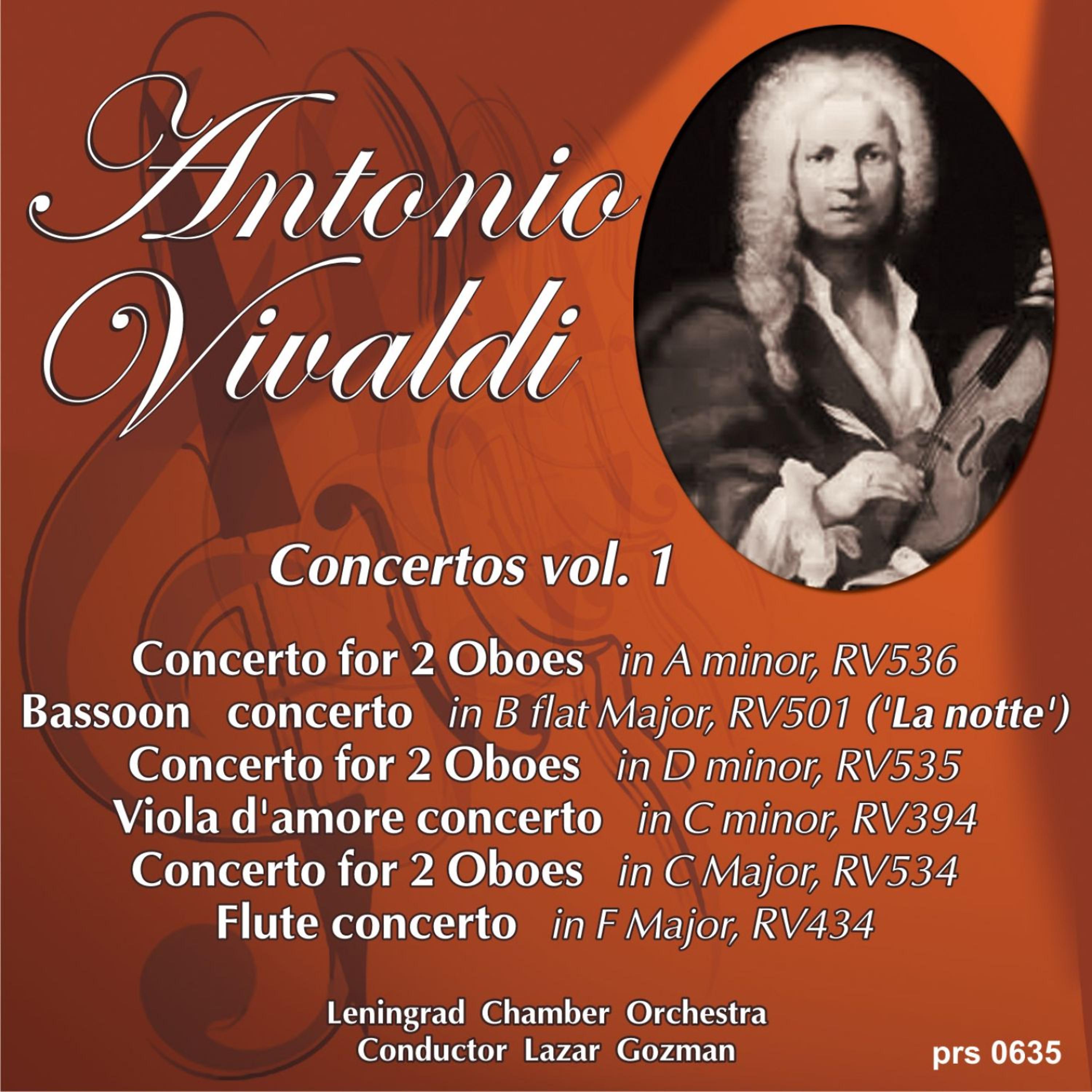 Постер альбома Vivaldi: Concerto for 2 Oboes in C Major, RV 534