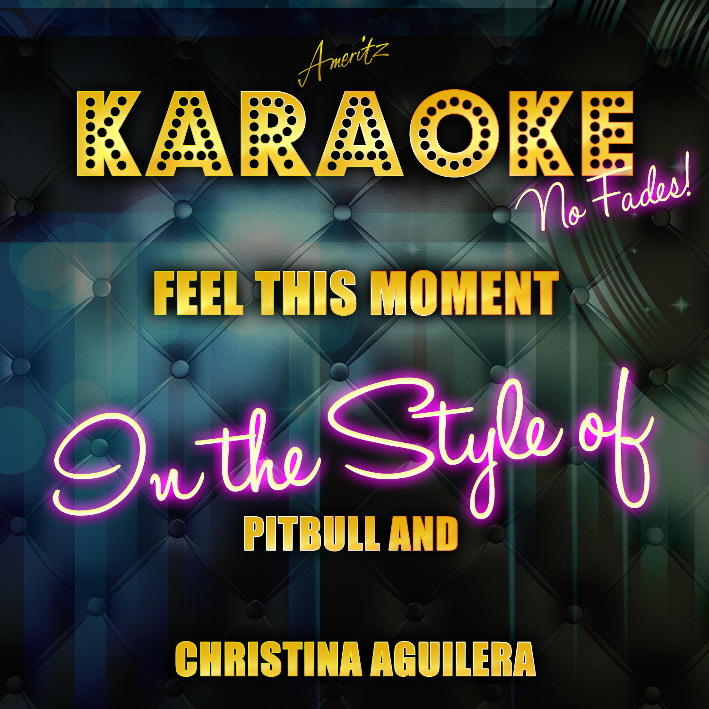 Постер альбома Feel This Moment (In the Style of Pitbull and Christina Aguilera) [Karaoke Versoin] - Single