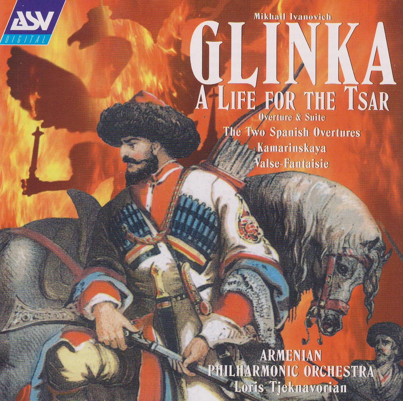 Постер альбома Glinka: A Life For The Tsar - suite; 2 Spanish Overtures
