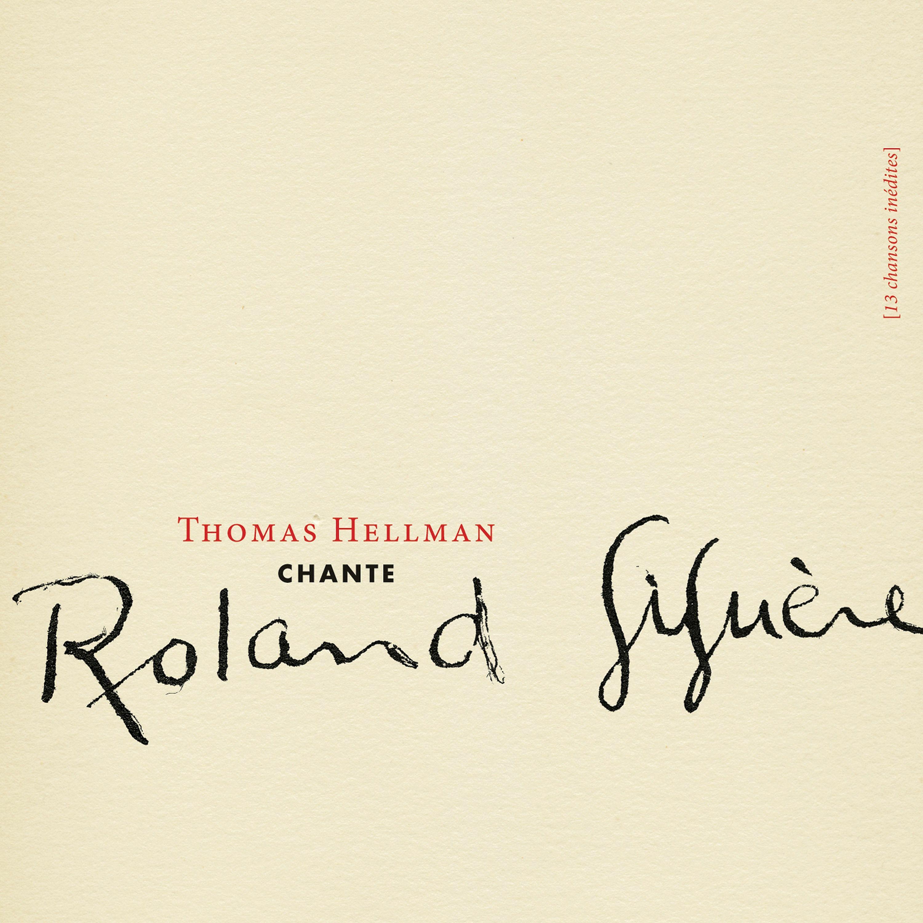 Постер альбома Thomas Hellman chante Roland Giguère
