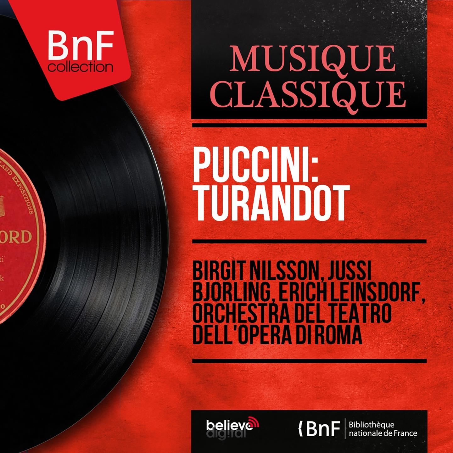 Постер альбома Puccini: Turandot (Mono Version)