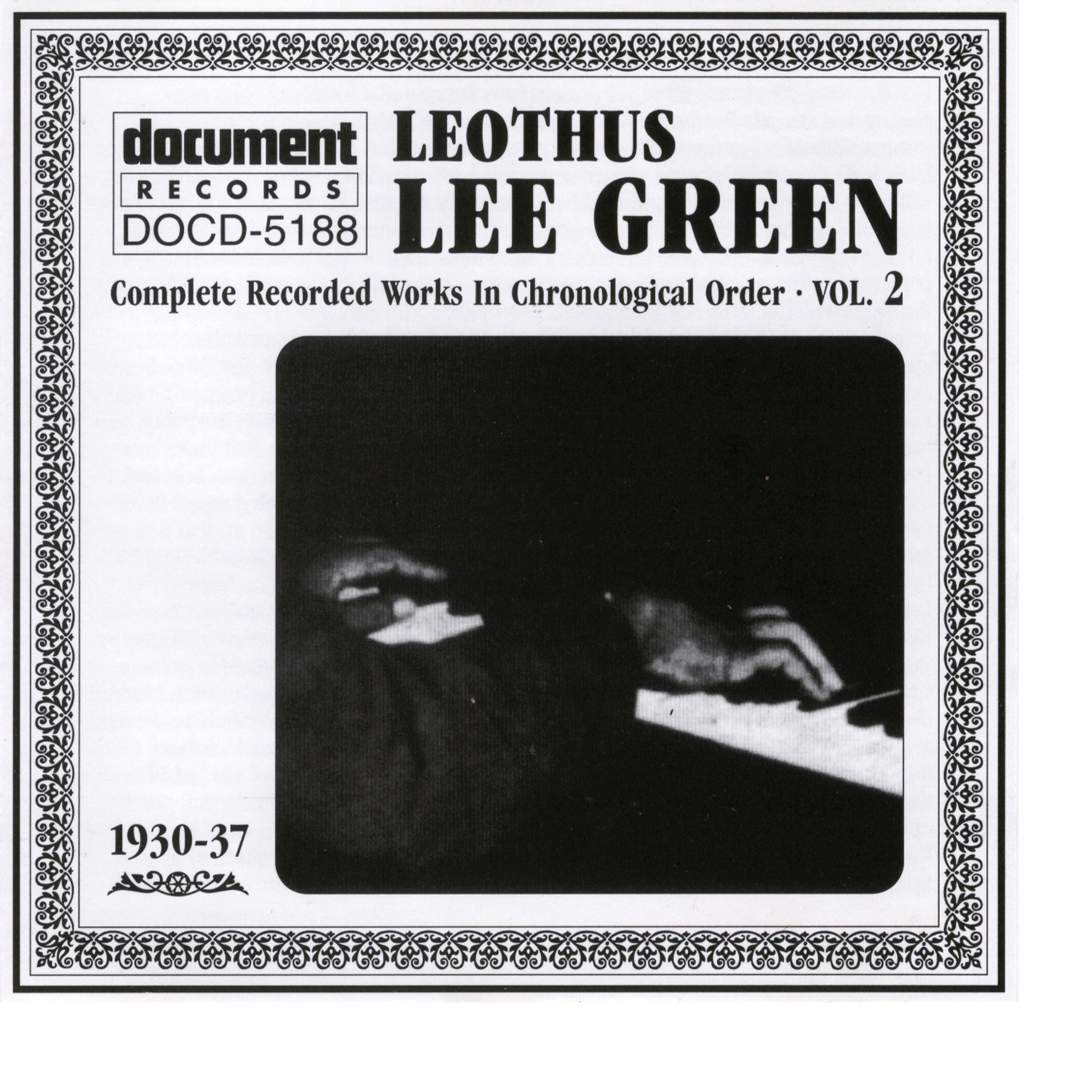 Постер альбома Lee Green Vol. 2 1930-1937
