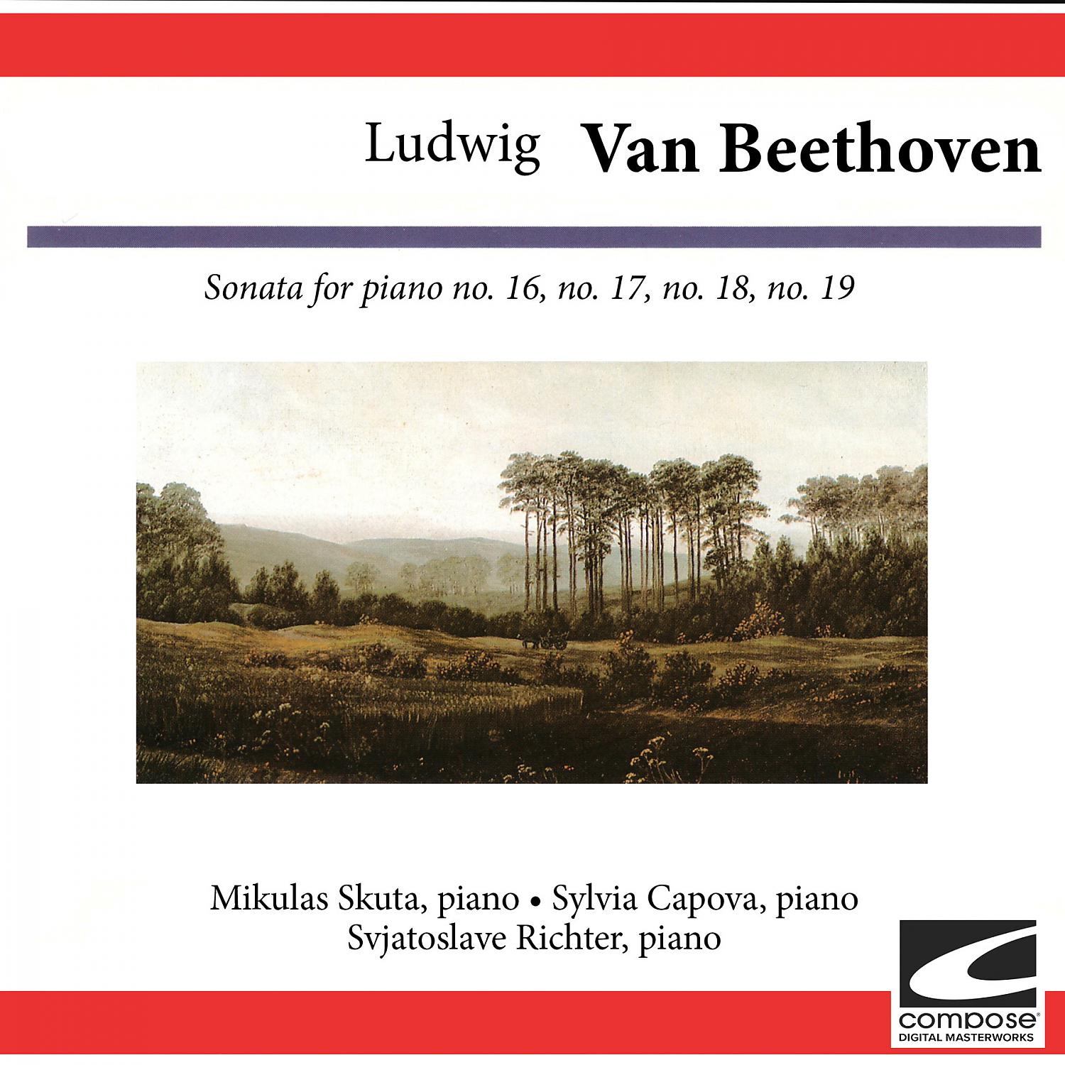 Постер альбома Ludwig van Beethoven: Sonata for piano Nos. 16, 17, 18, 19