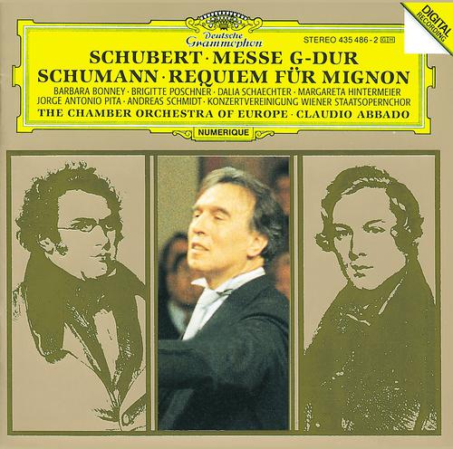 Постер альбома Schubert: Mass In G Major, D. 167; Tantum Ergo In E Flat Major, D. 962; The 23. Psalm In A Flat Major, D. 706, Op. Posth. 132 / Schumann: Requiem For Mignon, Op. 98b