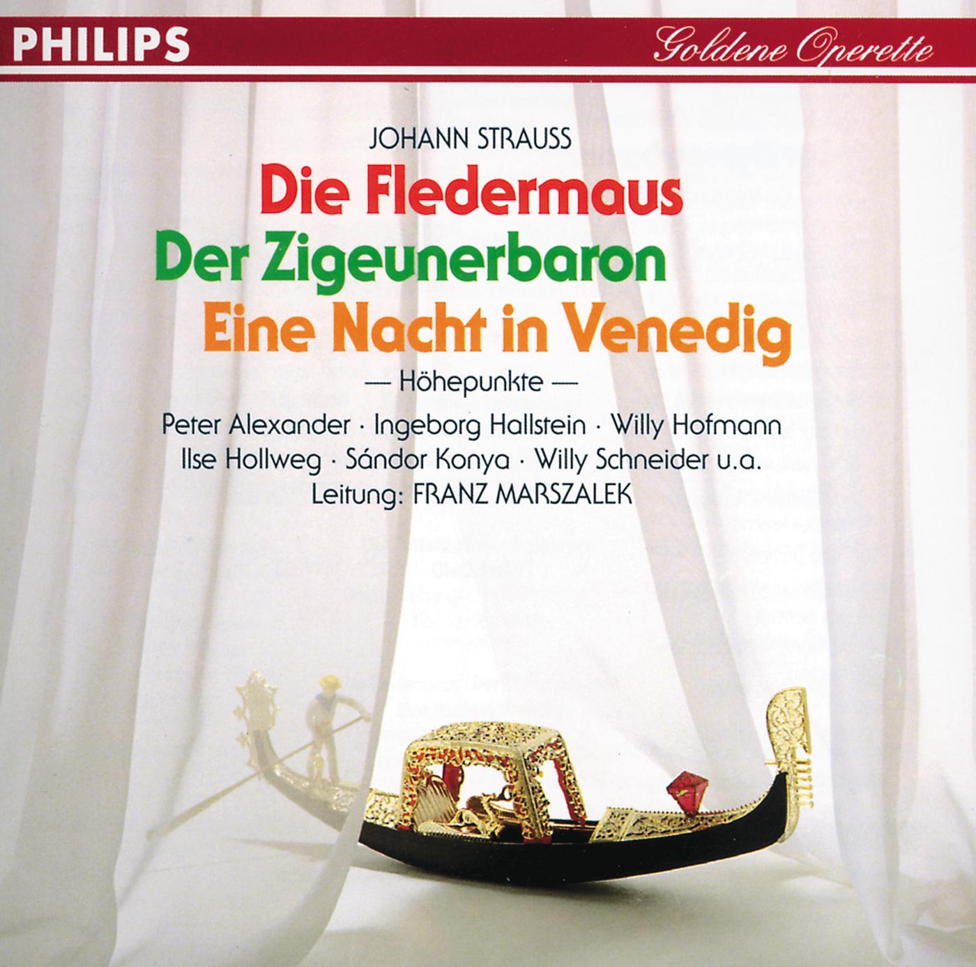 Постер альбома Goldene Operette / Der Zigeunerbaron - Eine Nacht in Venedig - Die Fledermaus