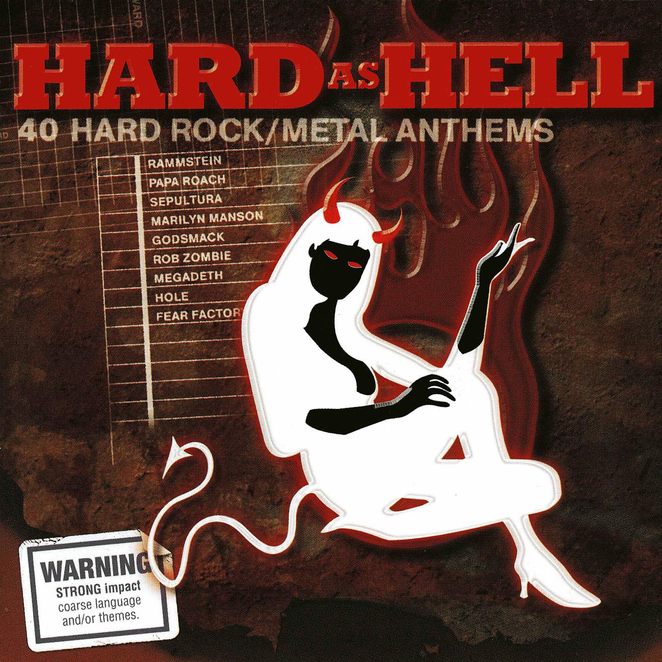 Постер альбома Hard As Hell - 40 Hard Rock Metal Anthems