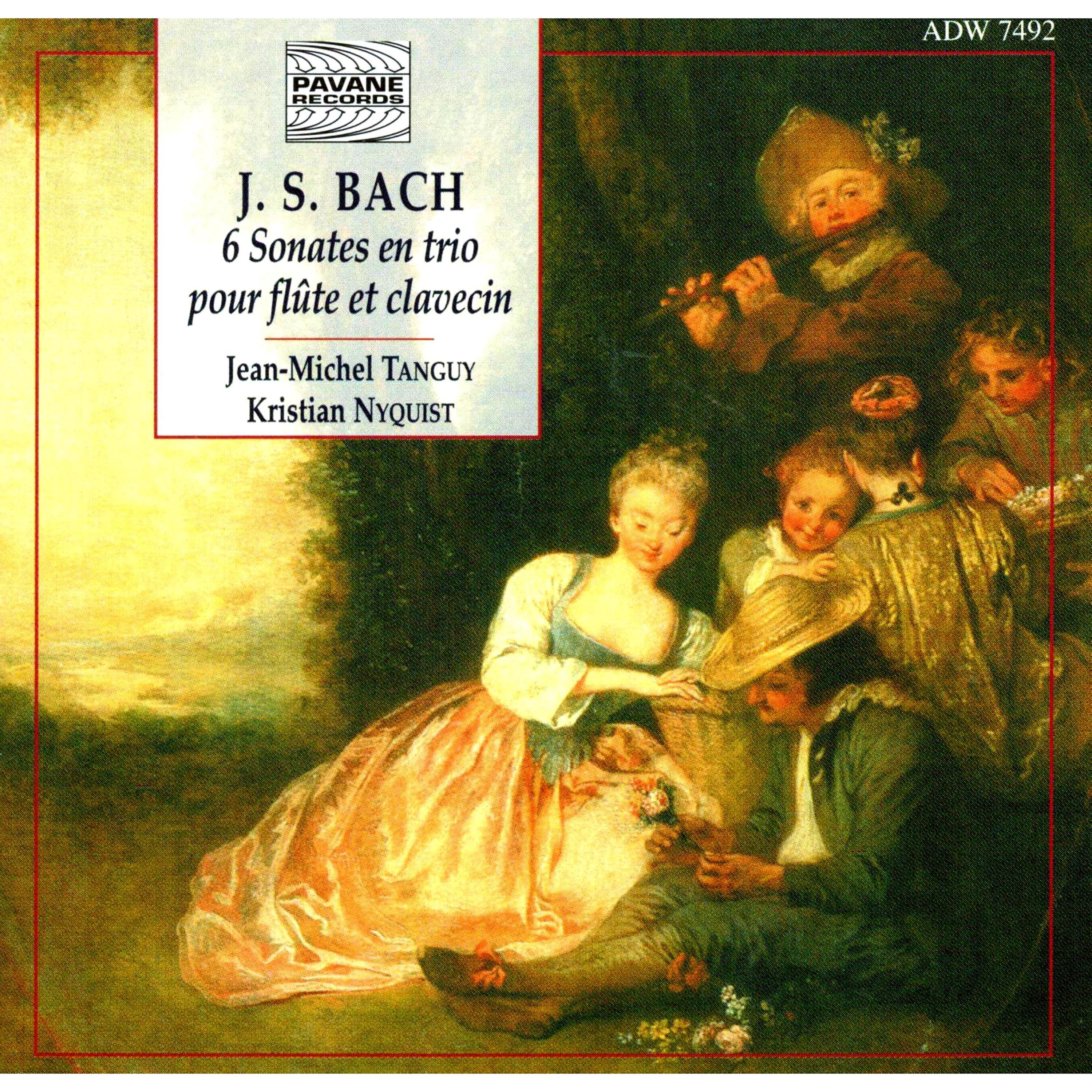 Постер альбома Bach: The 6 Trio Sonatas for Flute and Harpsichord