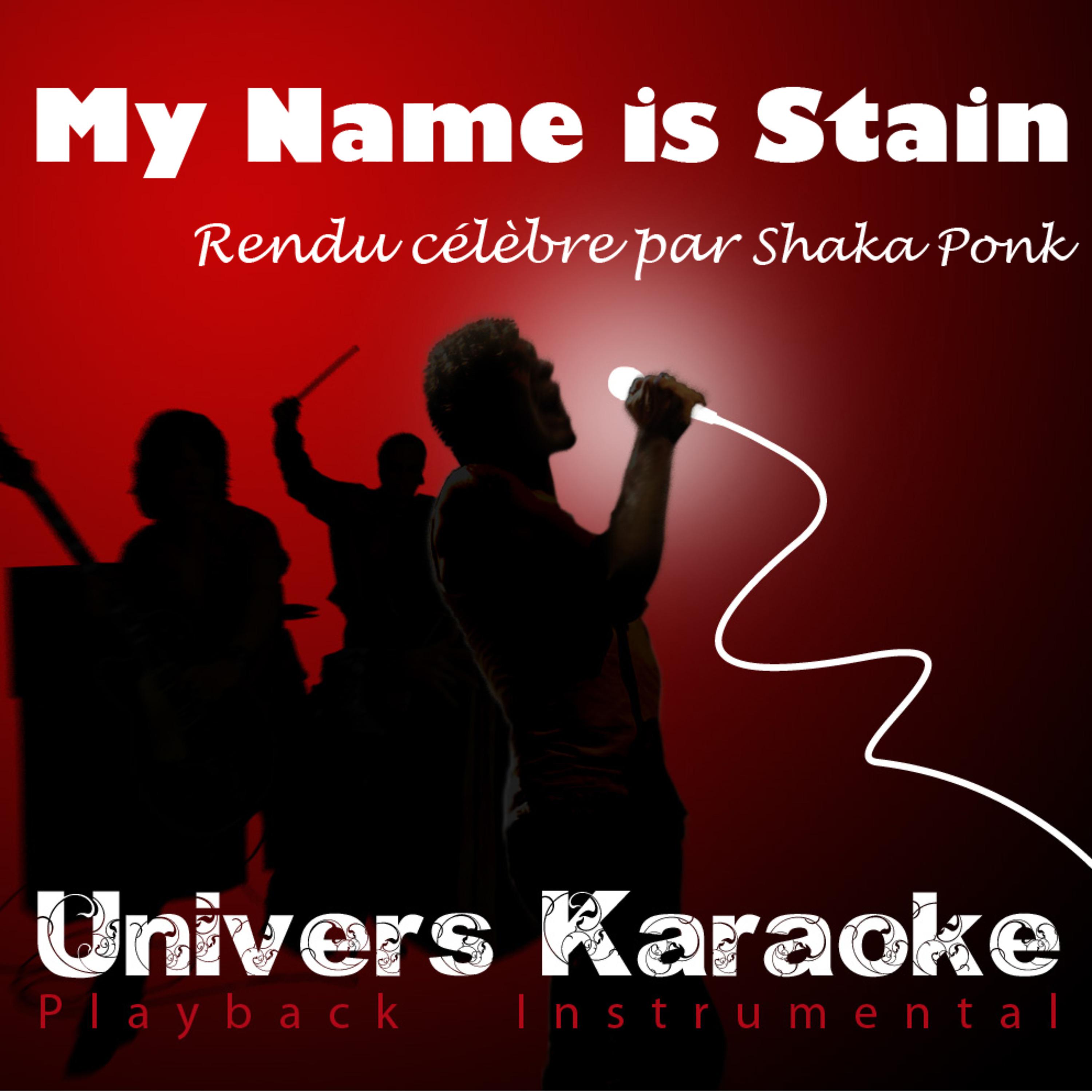 Постер альбома My Name is Stain (Rendu célèbre par Shaka Ponk) [Version karaoké] - Single