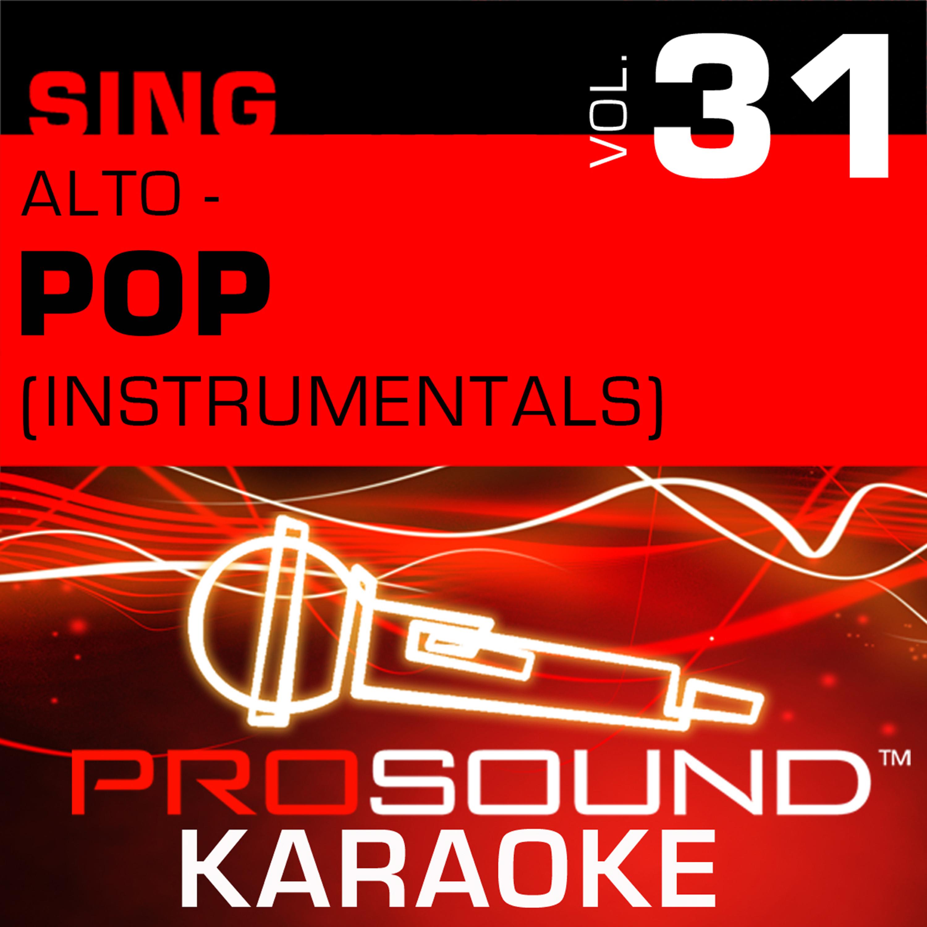 Постер альбома Sing Alto - Pop, Vol. 31 (Karaoke Performance Tracks)
