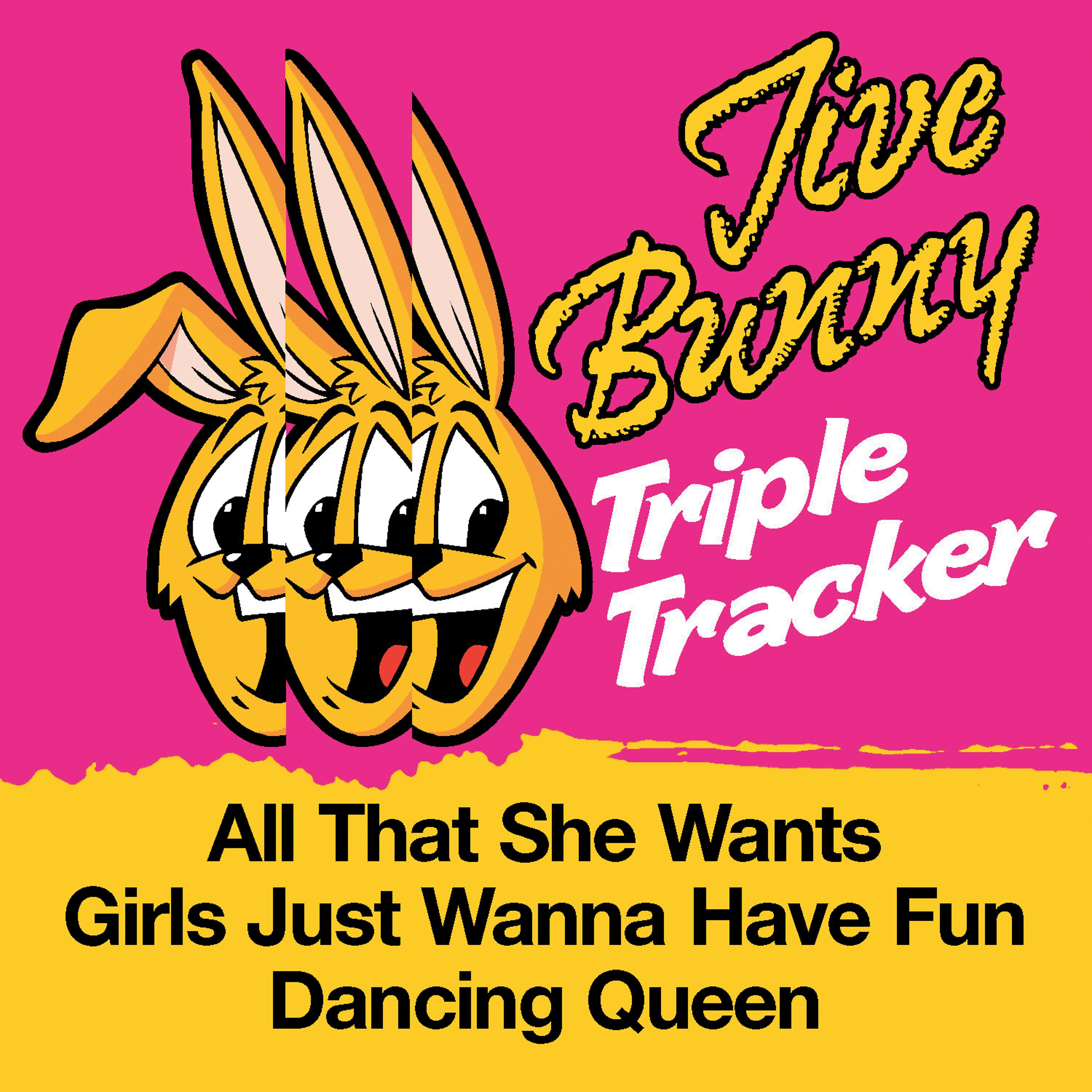 Постер альбома Jive Bunny Triple Tracker: All That She Wants / Girls Just Wanna Have Fun / Dancing Queen