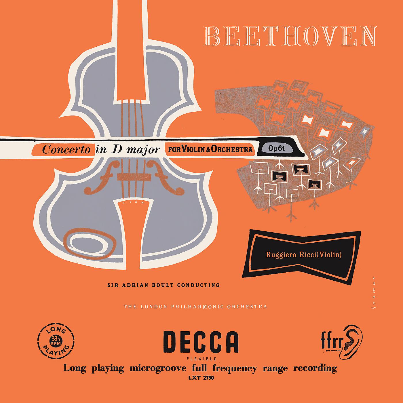 Ruggiero Ricci - Beethoven: Violin Concerto in D Major, Op. 61 - II. Larghetto -