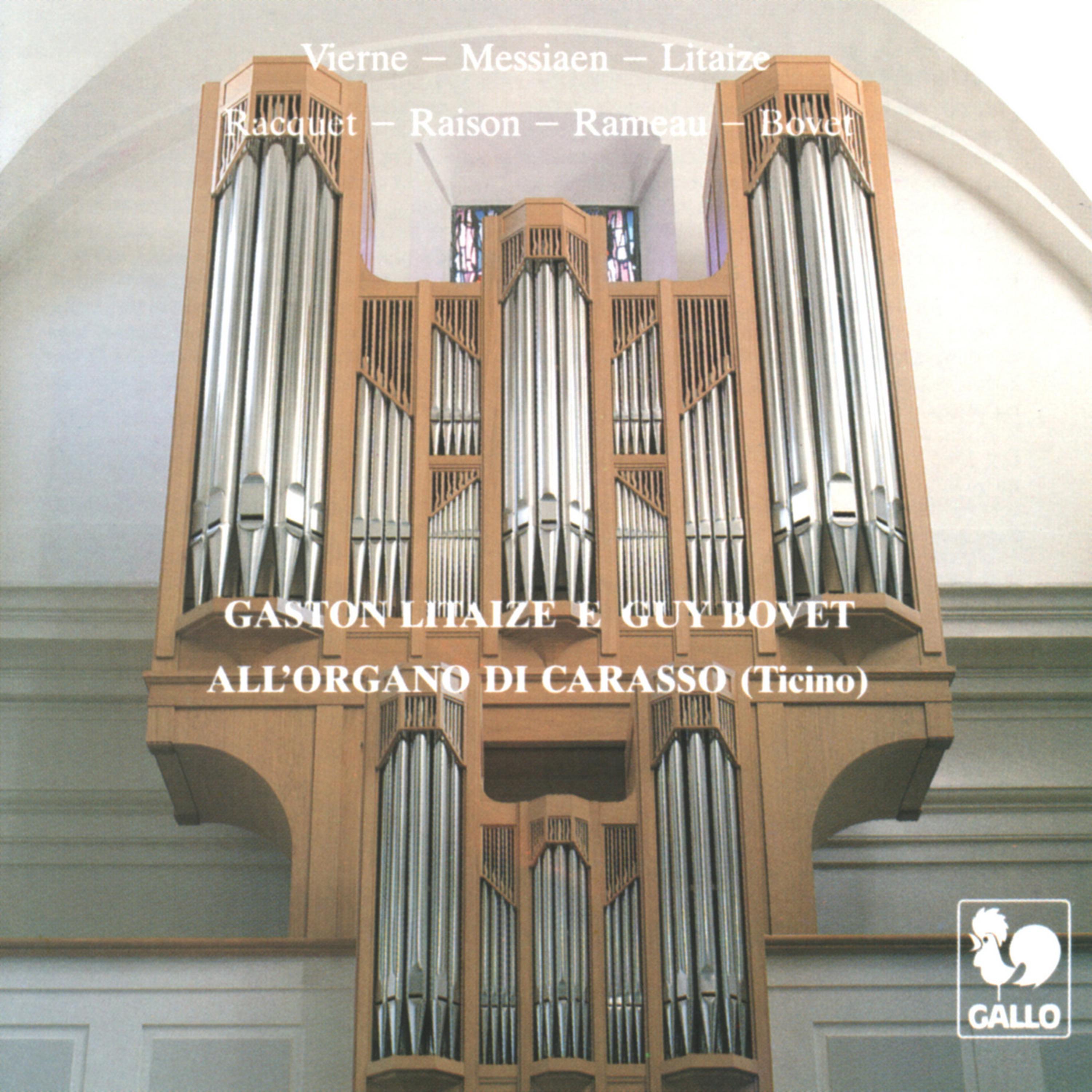 Постер альбома Gaston Litaize e Guy Bovet: All'organo di Carasso (Ticino)