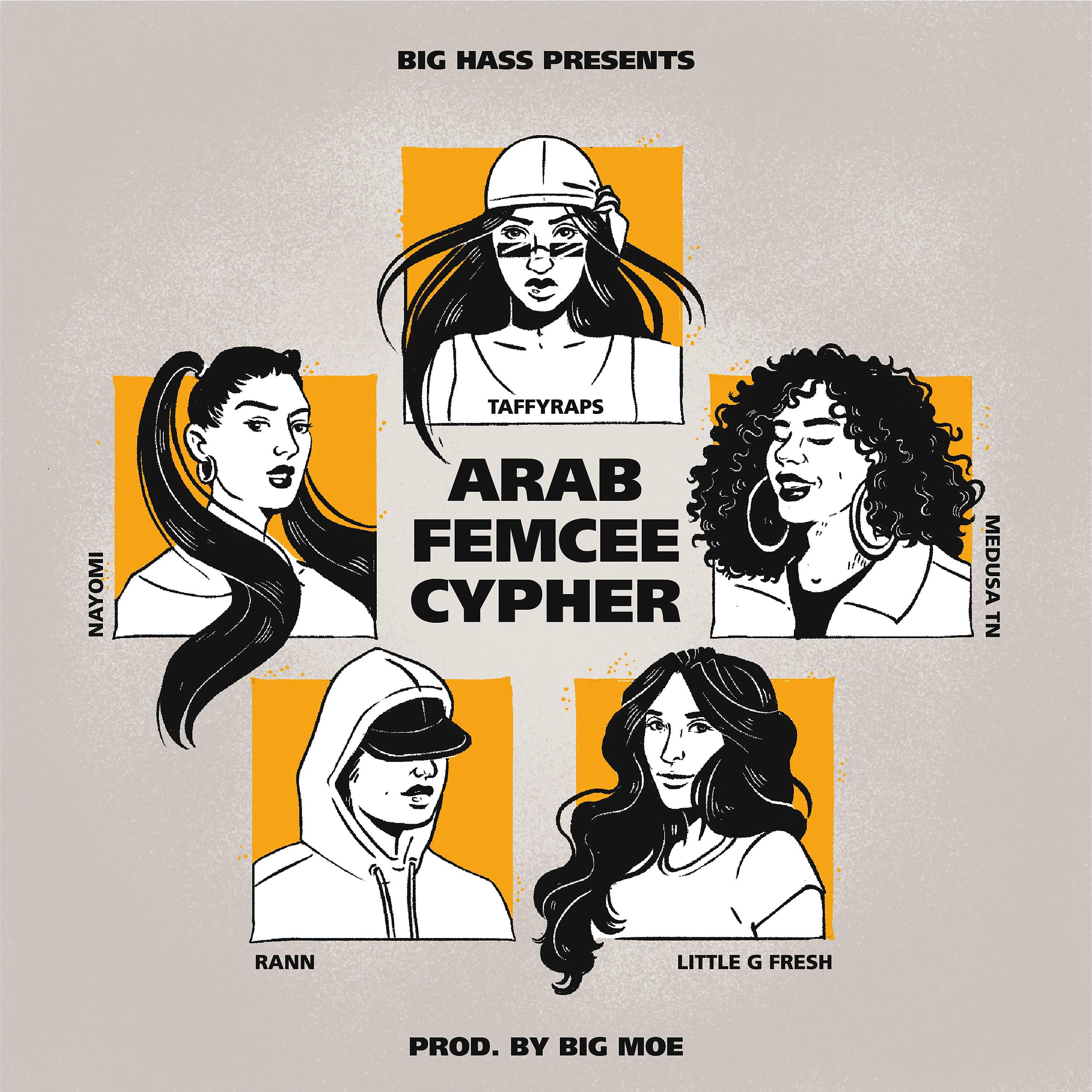 Постер альбома Arab Femcee Cypher (feat. TaffyRaps, Little G Fresh, Rann, Medusa TN, Nayomi & IntoMyMind)