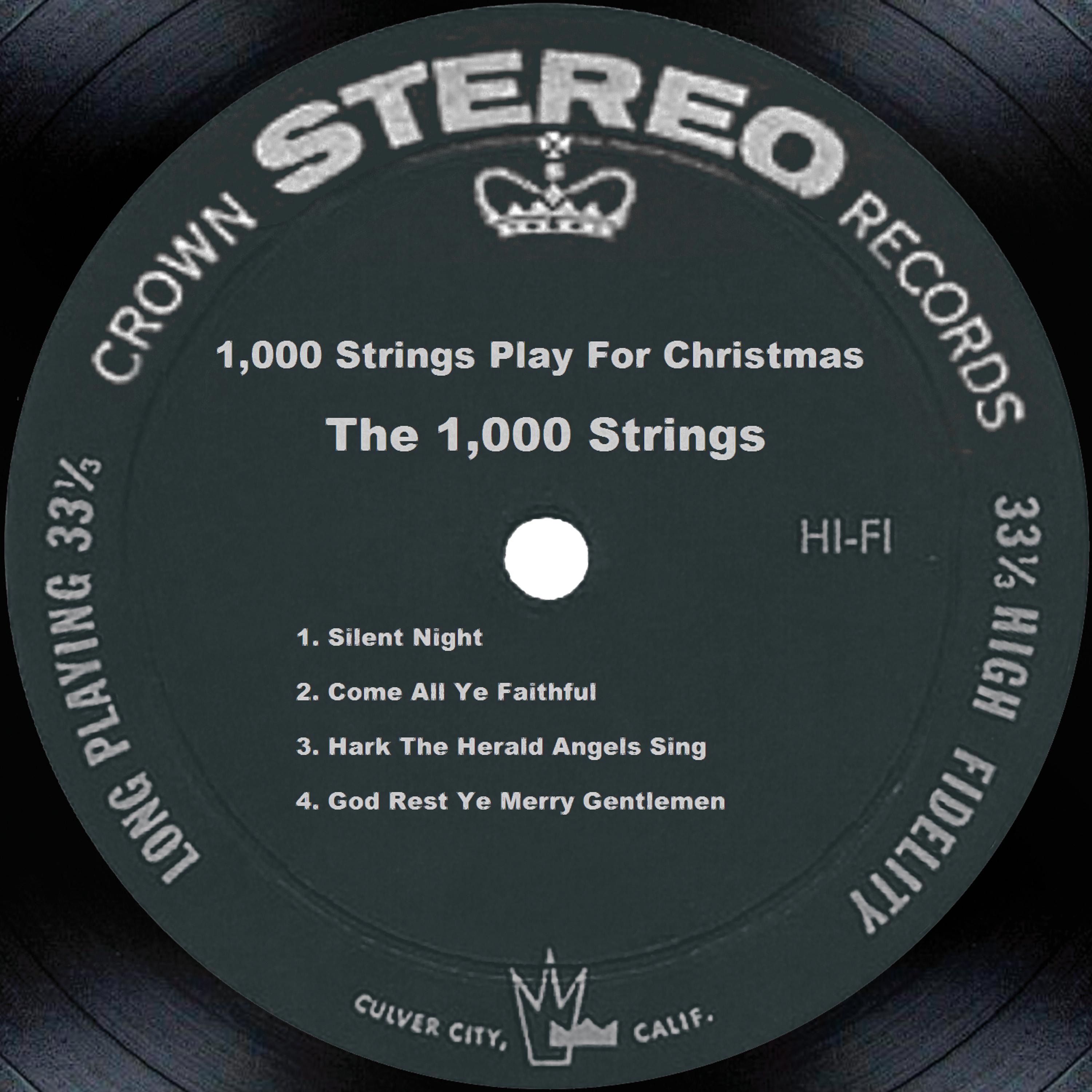 Постер альбома 1,000 Strings Play For Christmas