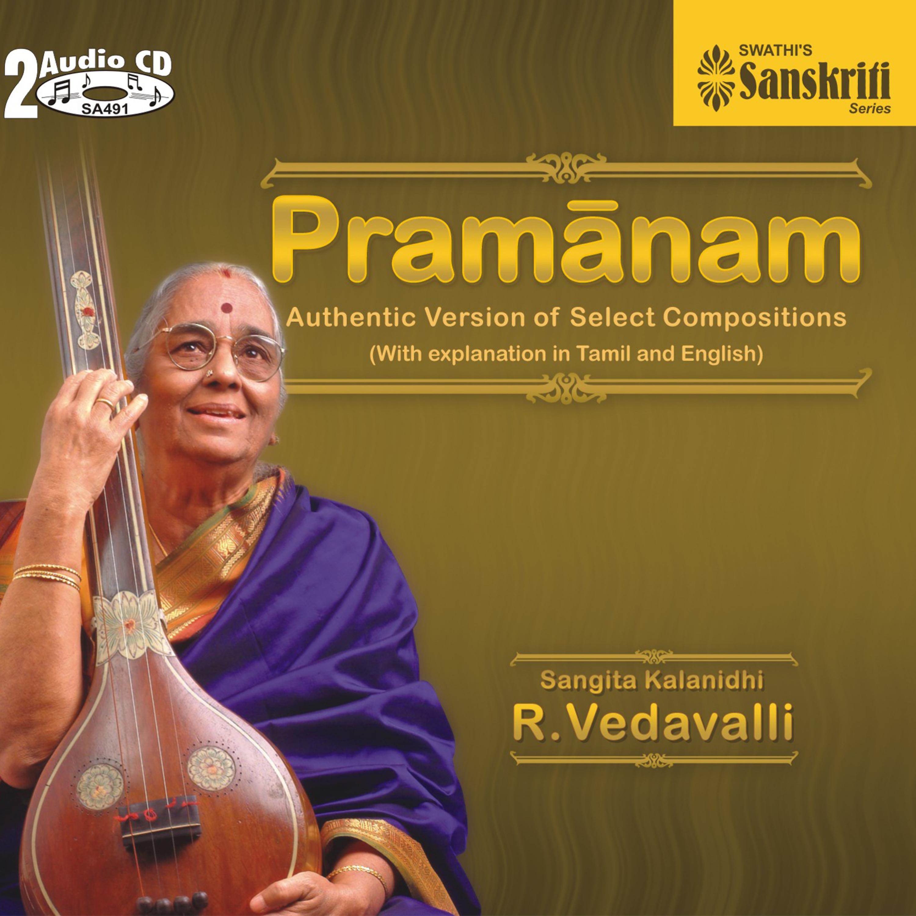 Постер альбома Pramanam - R.Vedavalli