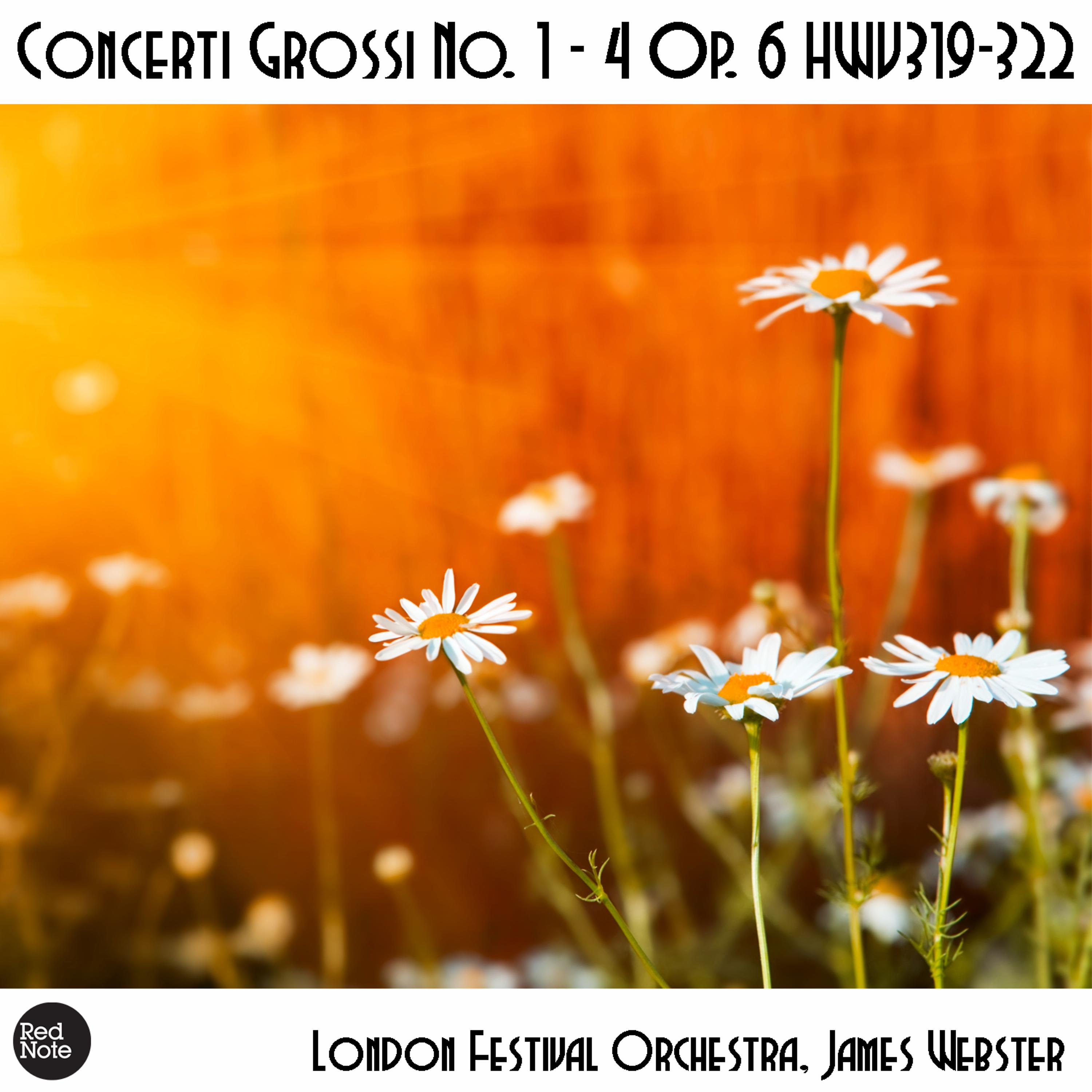 Постер альбома Handel: Concerti Grossi No. 1 - 4 Op. 6 HWV319-322