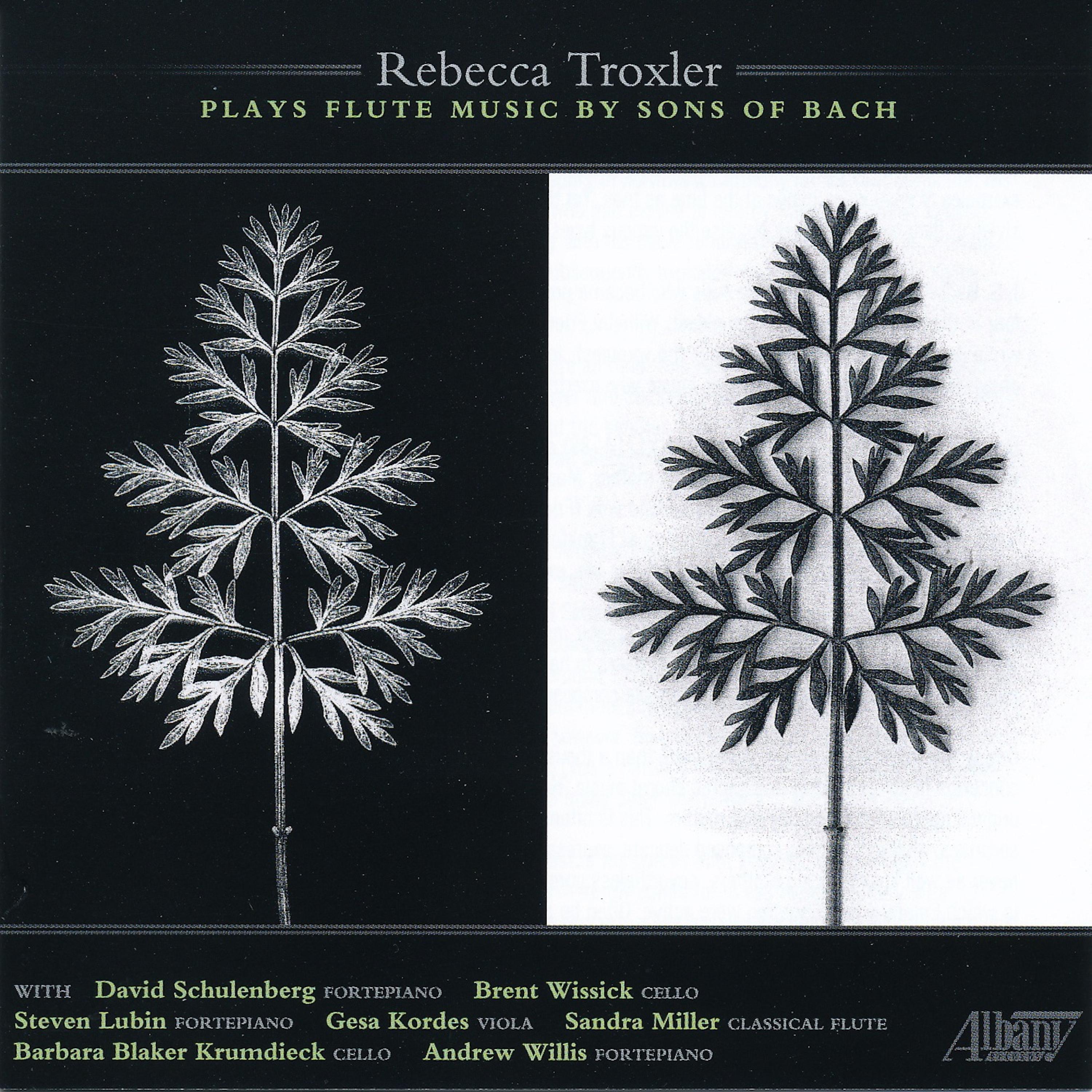 Постер альбома Rebecca Troxler Plays Flute Music By the Sons of Bach