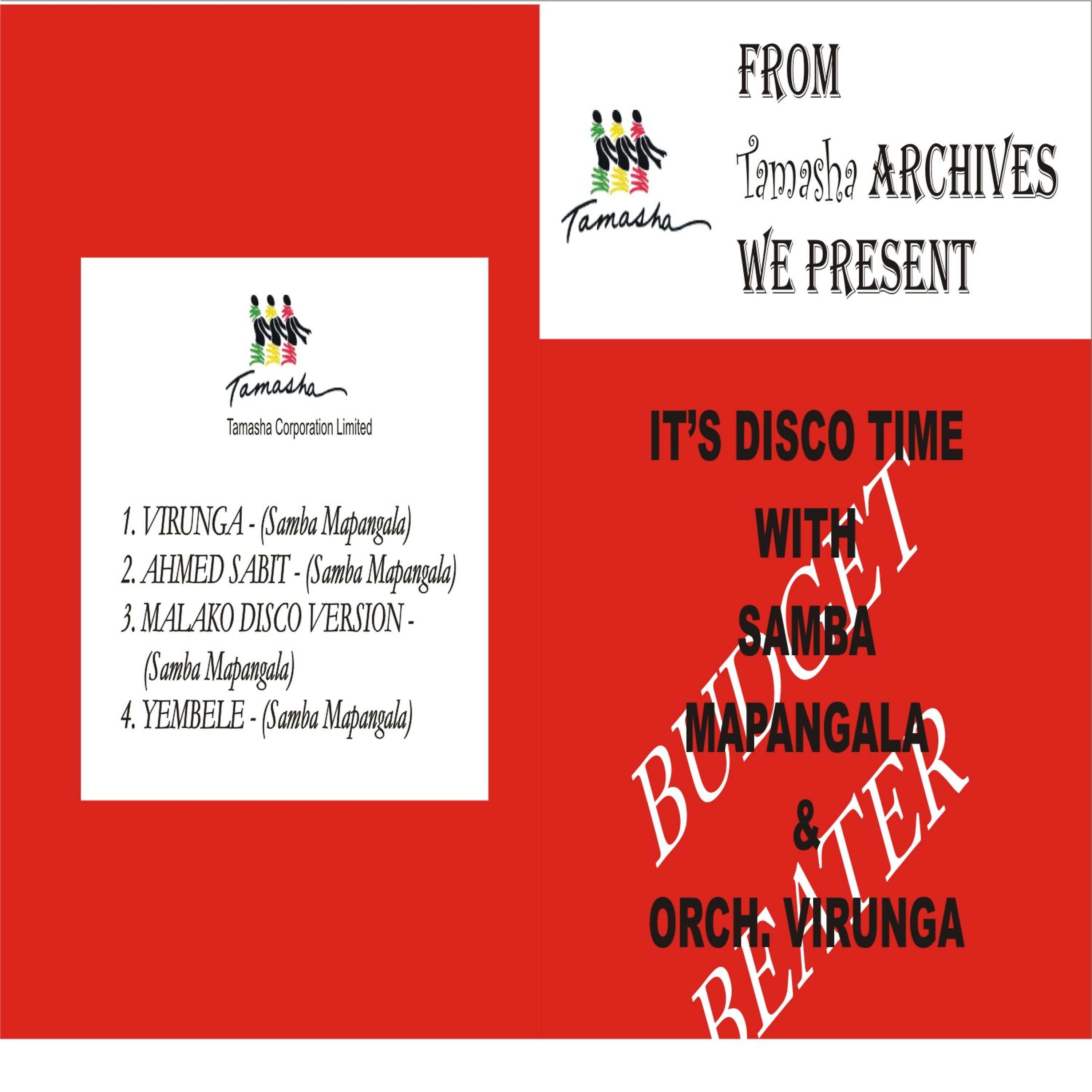 Постер альбома Virunga - Its Disco Time
