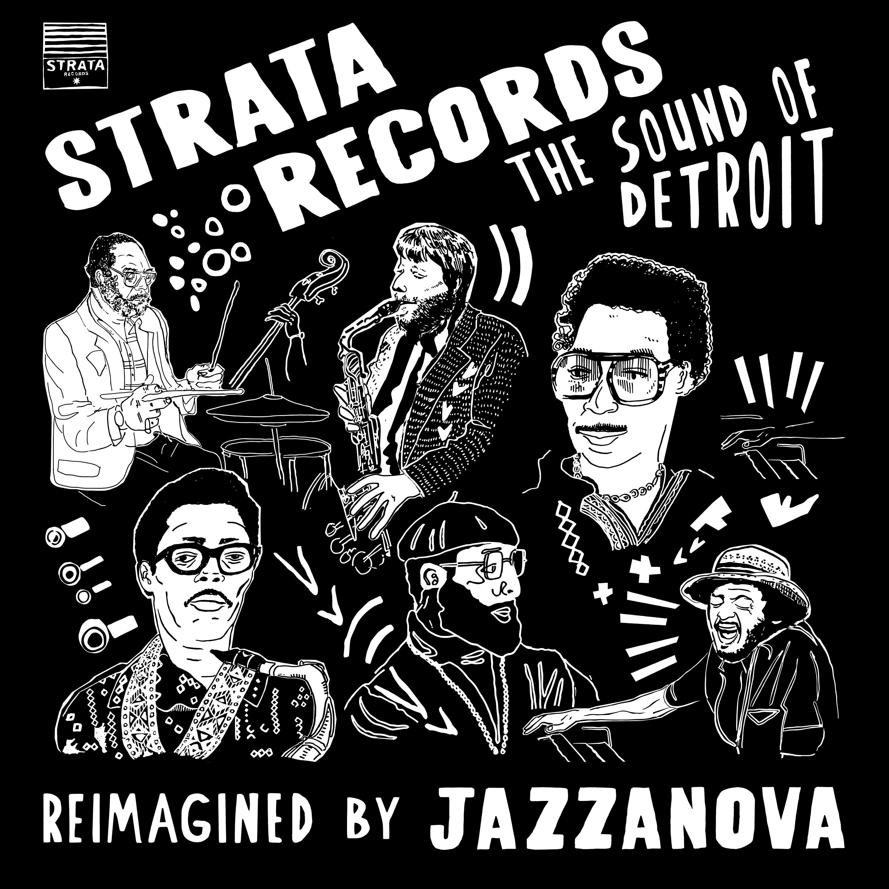 Постер альбома Strata Records - the Sound of Detroit - Reimagined by Jazzanova
