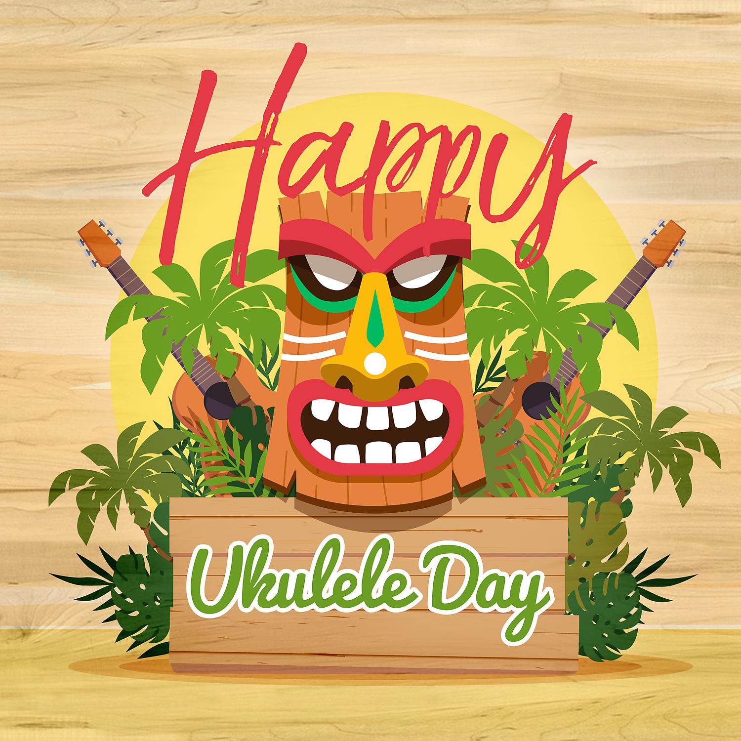 Постер альбома Happy Ukulele Day: Hawaiian Music Ukulele, Isle of Aloha, Music for Hula Dancing & Relaxation