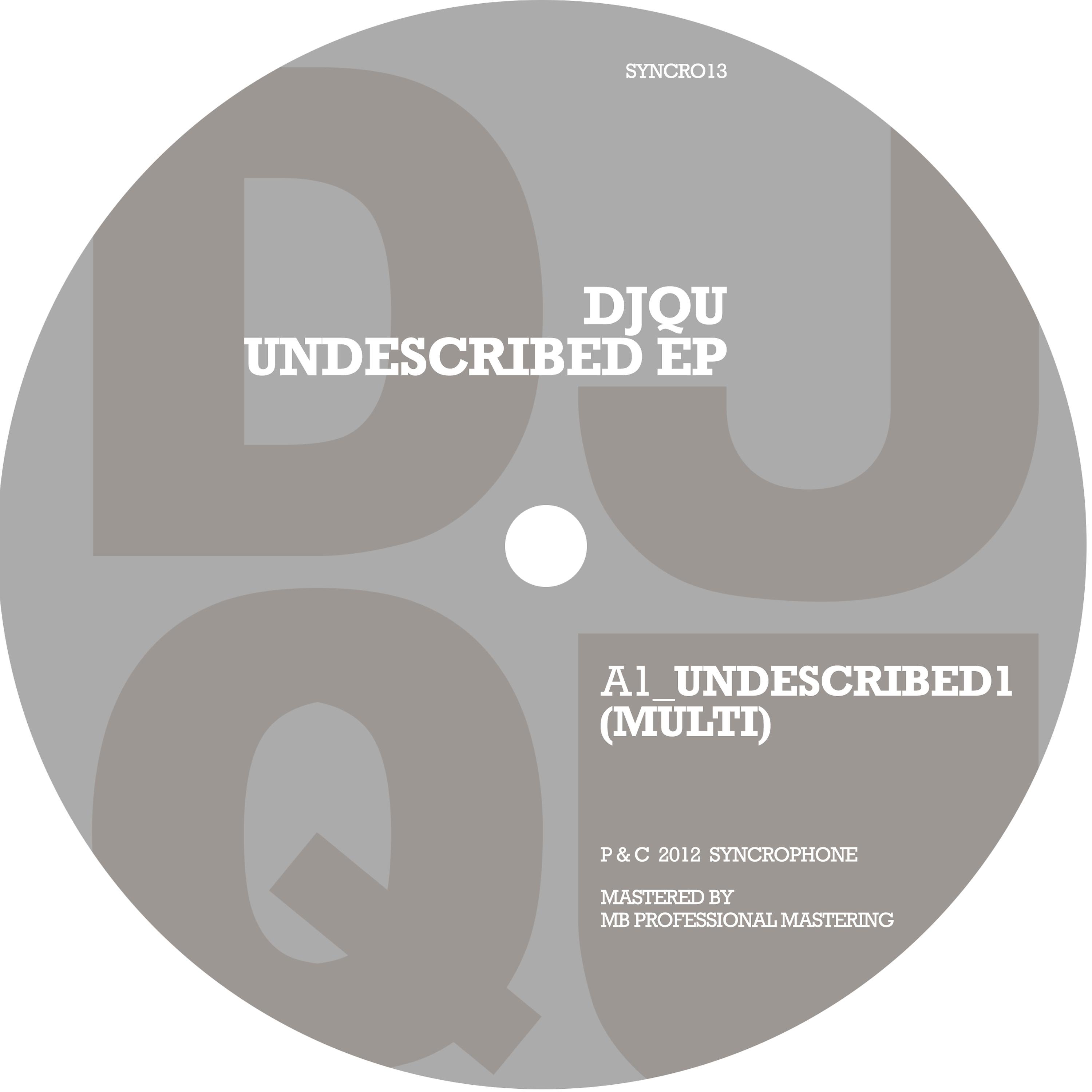 Постер альбома Undescribed - EP