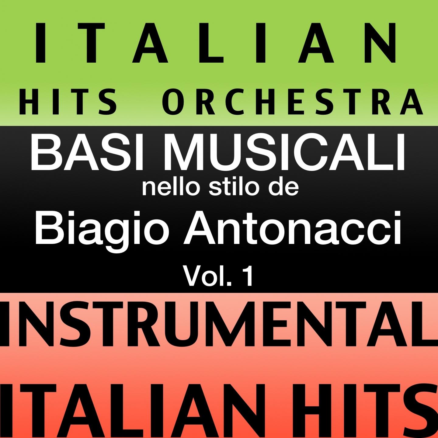 Постер альбома Basi musicale nello stilo dei biagio antonacci (instrumental karaoke tracks), Vol. 1
