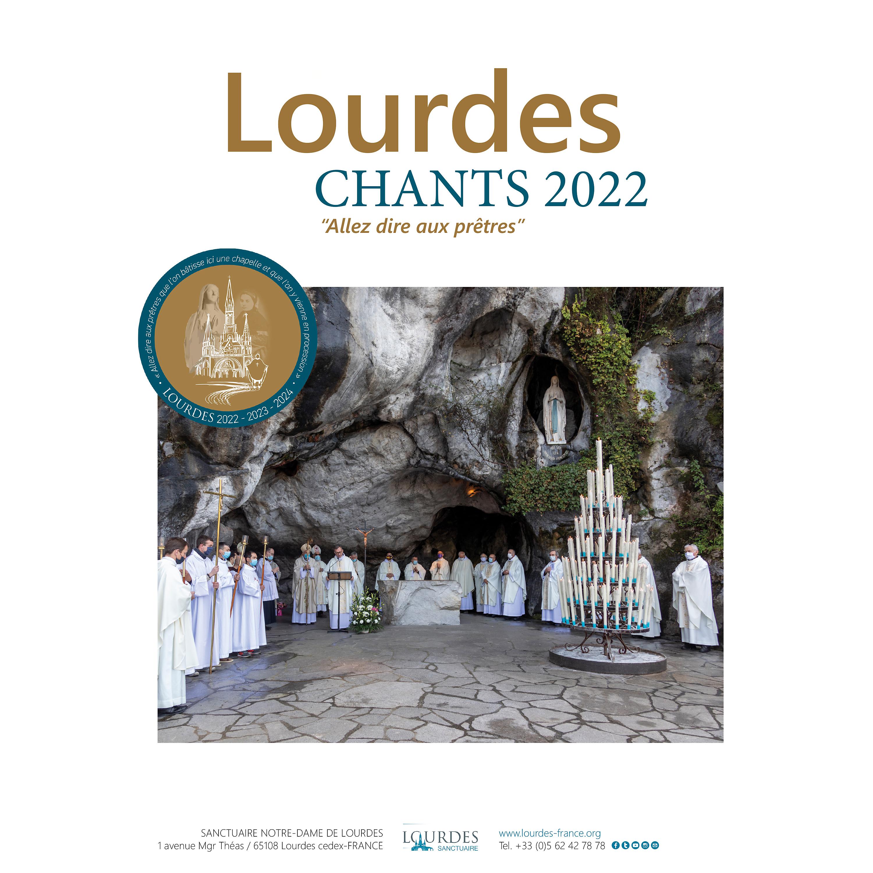Постер альбома Lourdes : Chants 2022 "Allez dire aux prêtres"