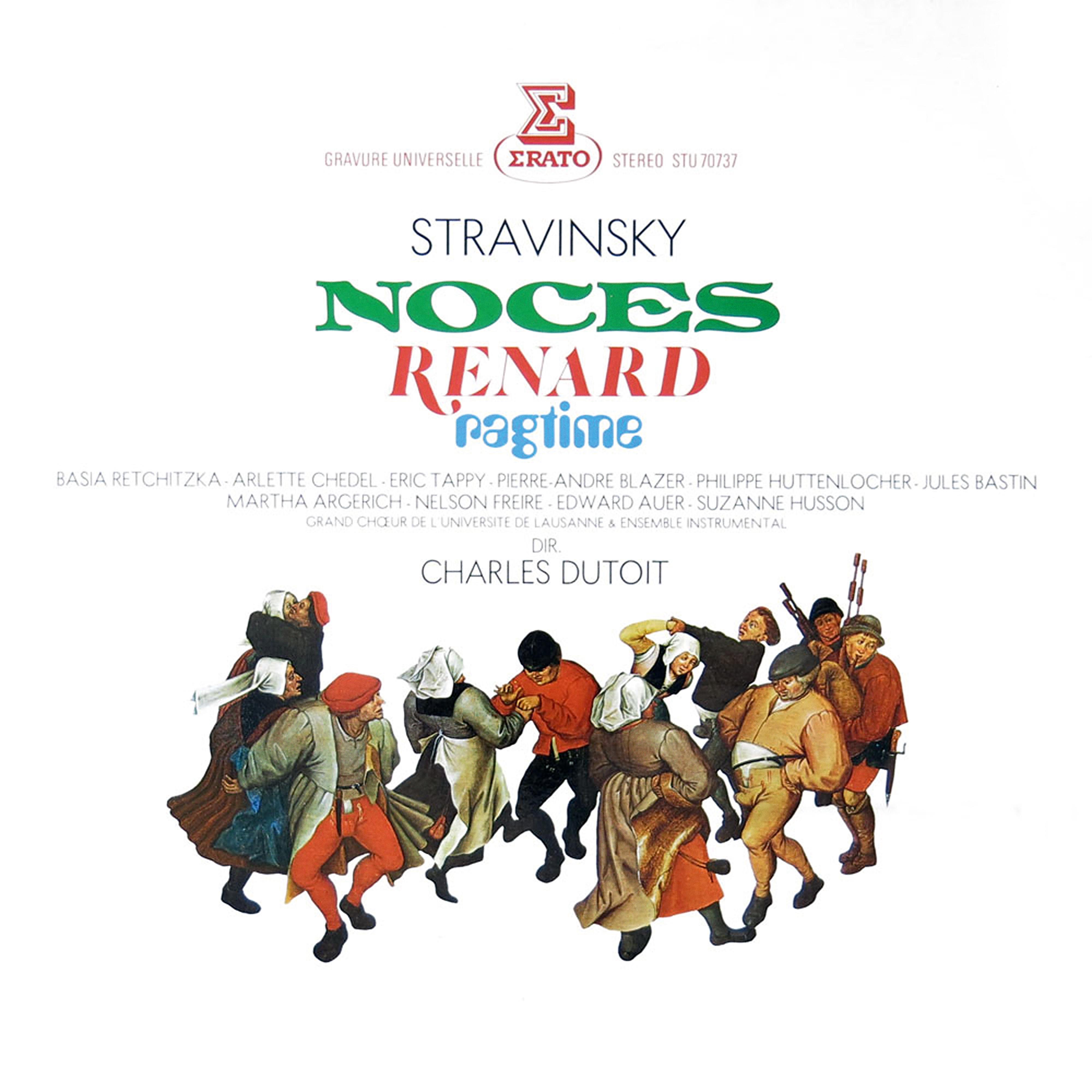 Постер альбома Stravinsky: Noces, Renard & Ragtime